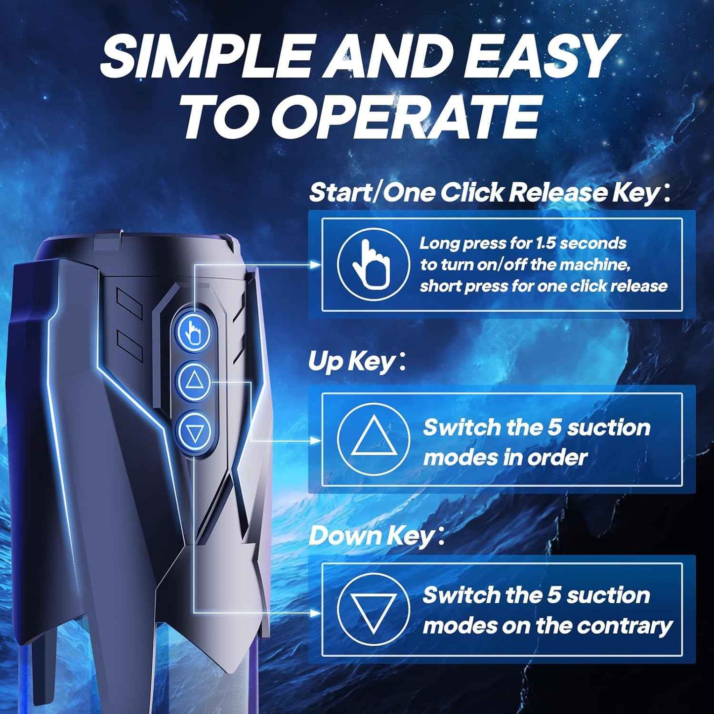 Sex Toys Electric Penis Pump - Automatic Vacuum Dick Pump Male Masturbator with 3 Powerful Sucking and 2 Training Modes and 3 Penis Ring Penis Extender, Adult Sex Toys for Men Dick Enlarger Erection