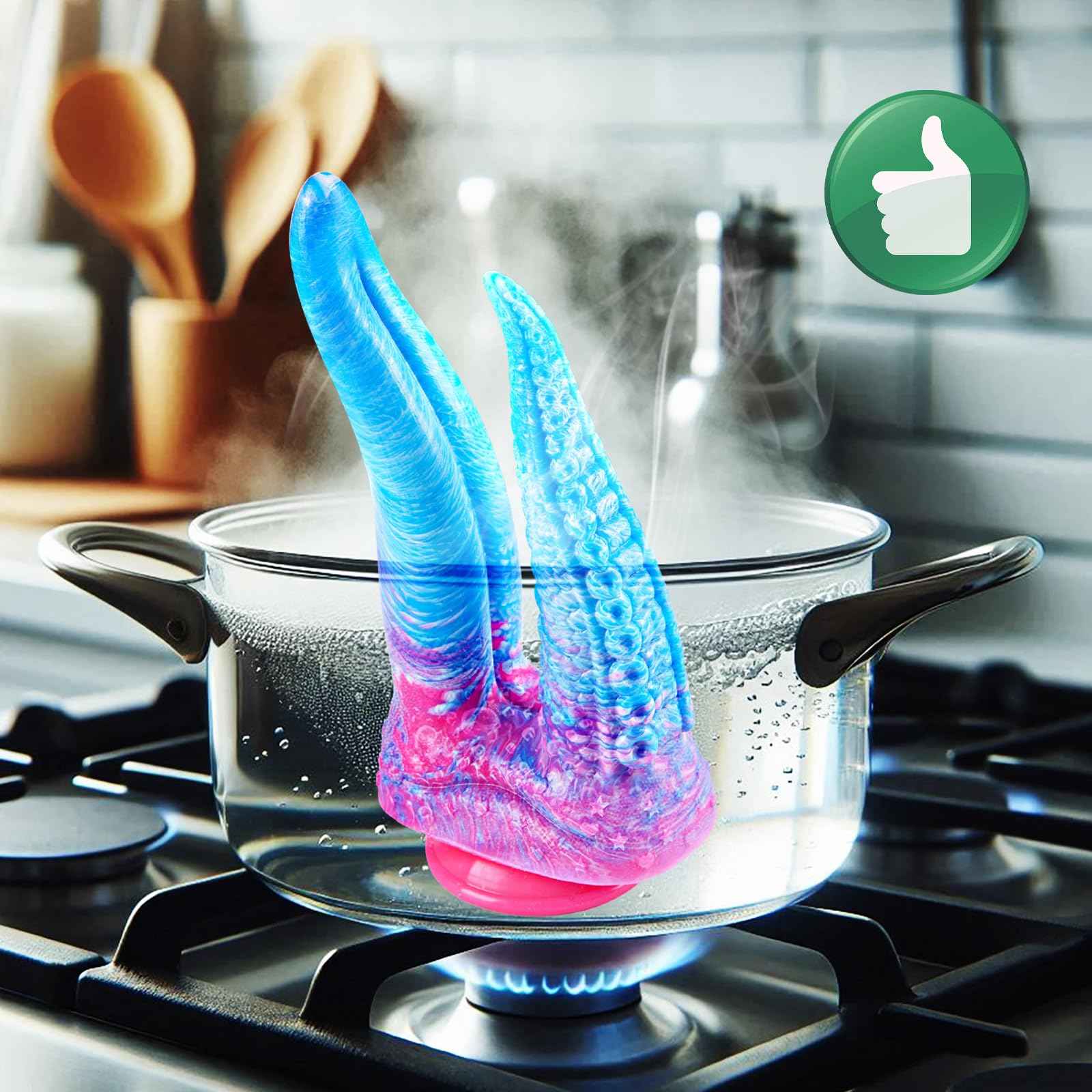 7.9" Double Head Tentacle Dildo, Small Monster Double Head Realistic Dildo