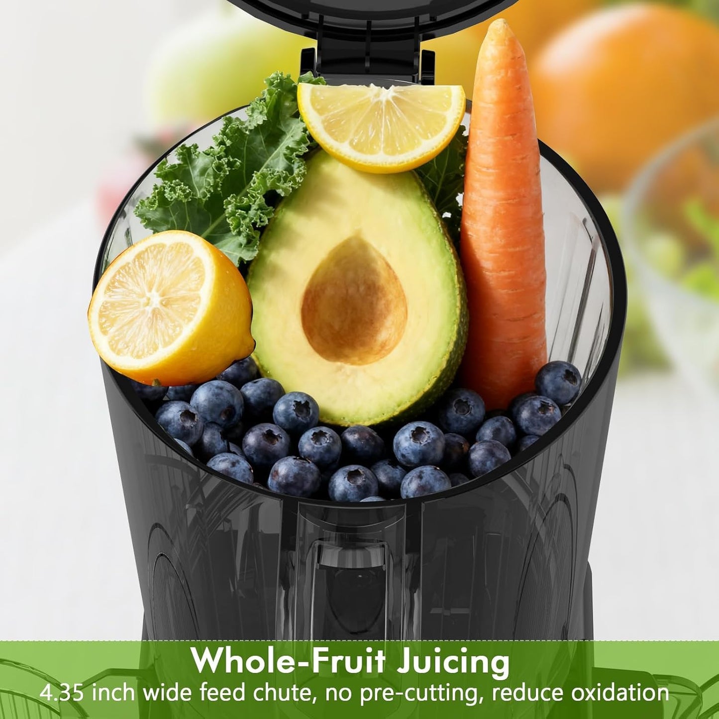 Electactic Slow Juicer Machine with 300W Pure Copper Motor