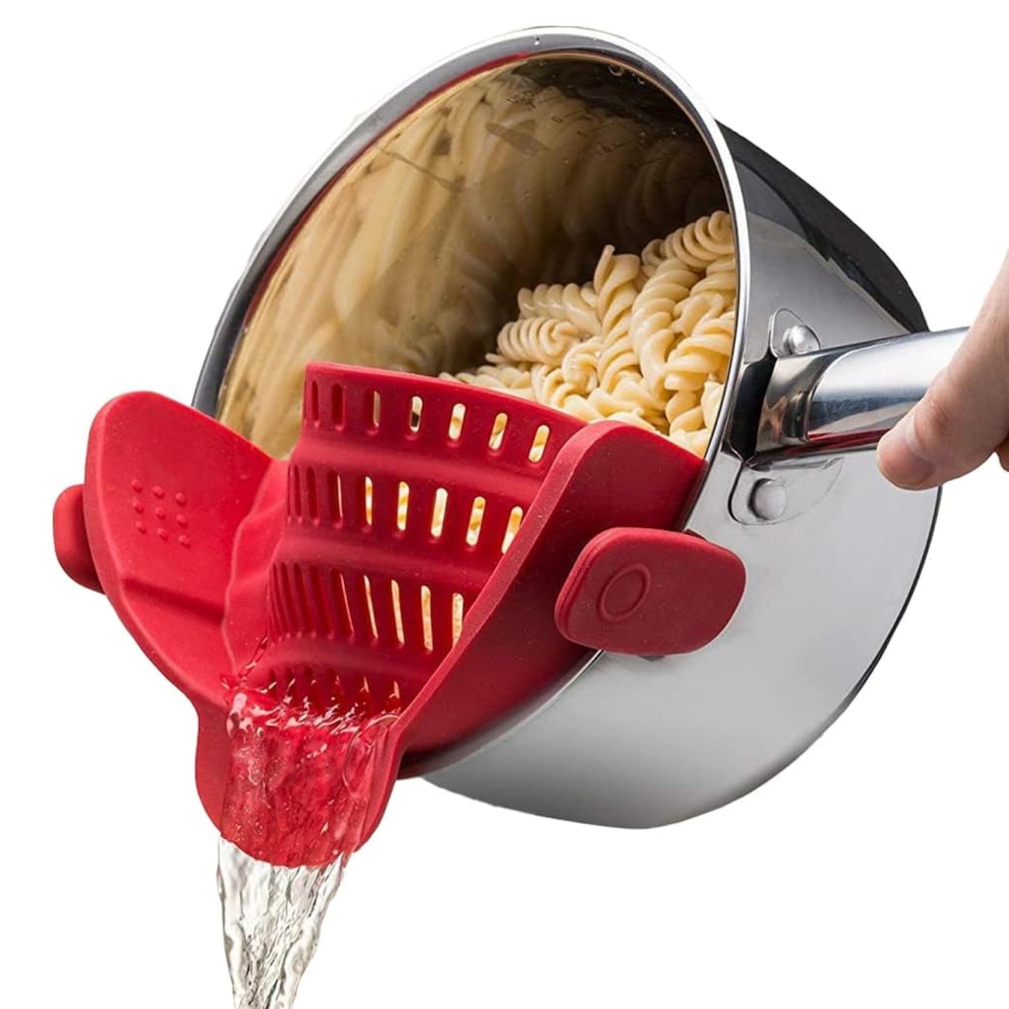 Kitchen Gizmo Collapsible Rice Strainer - Silicone Rice Washer Strainer Bowl - BPA Free
