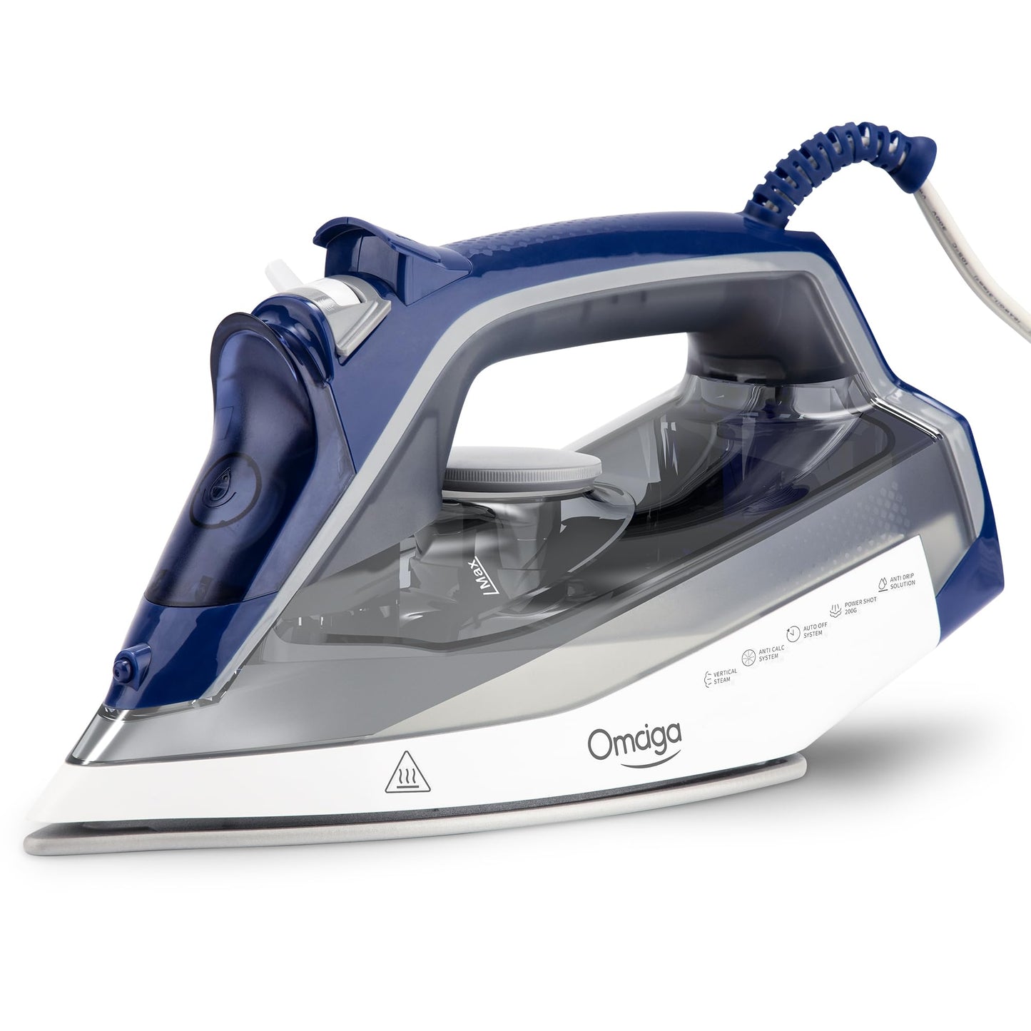 OMAIGA Steam Iron for Clothes, Cordless Clothes Iron for Home