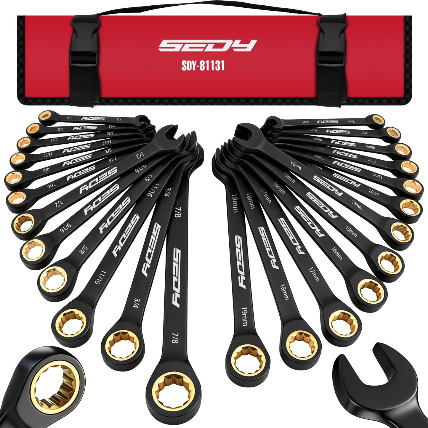 SEDY SAE & Metric Combination Wrenches