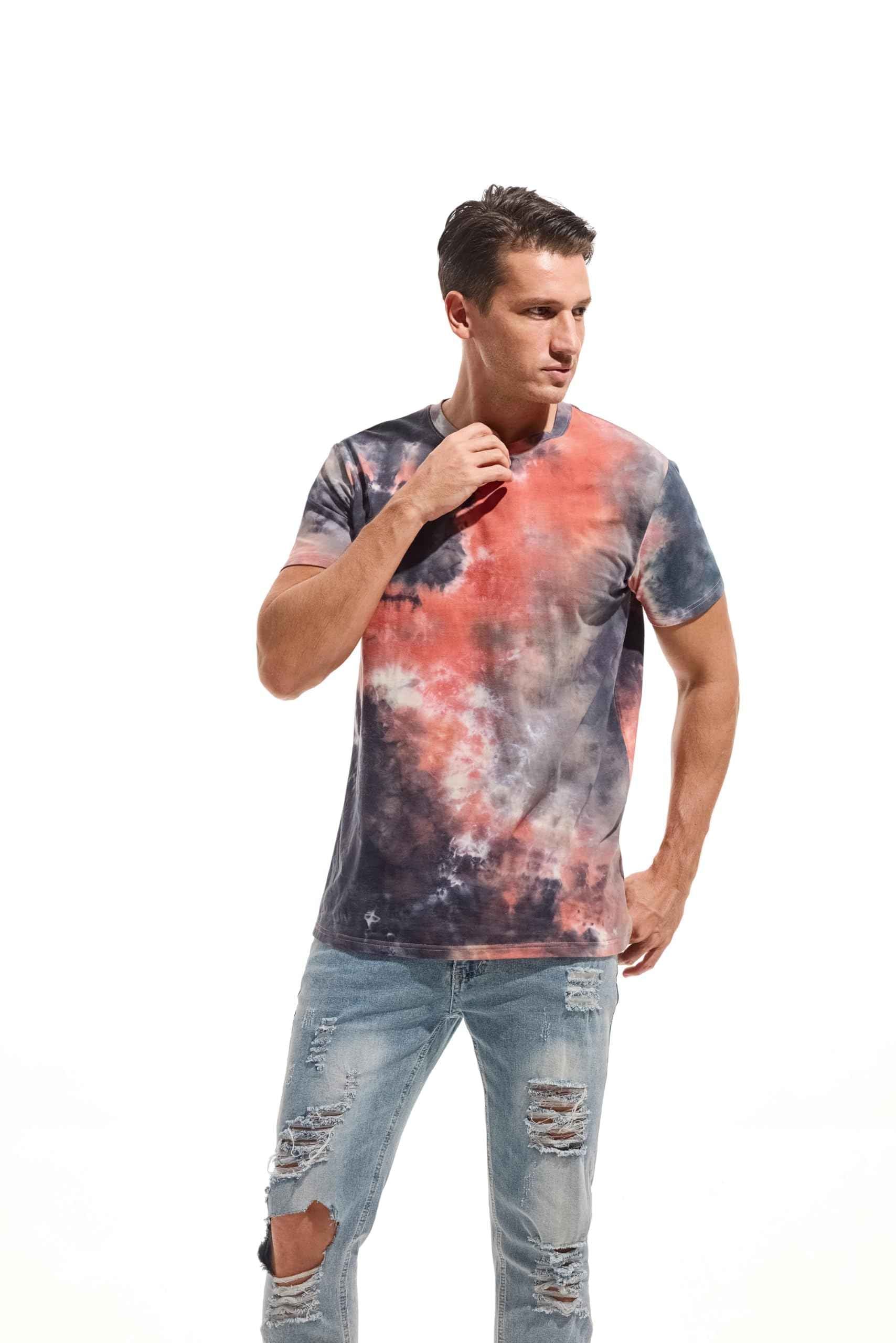 KLIEGOU Mens Hipster Hiphop Tees - Fashion Print T-Shirts