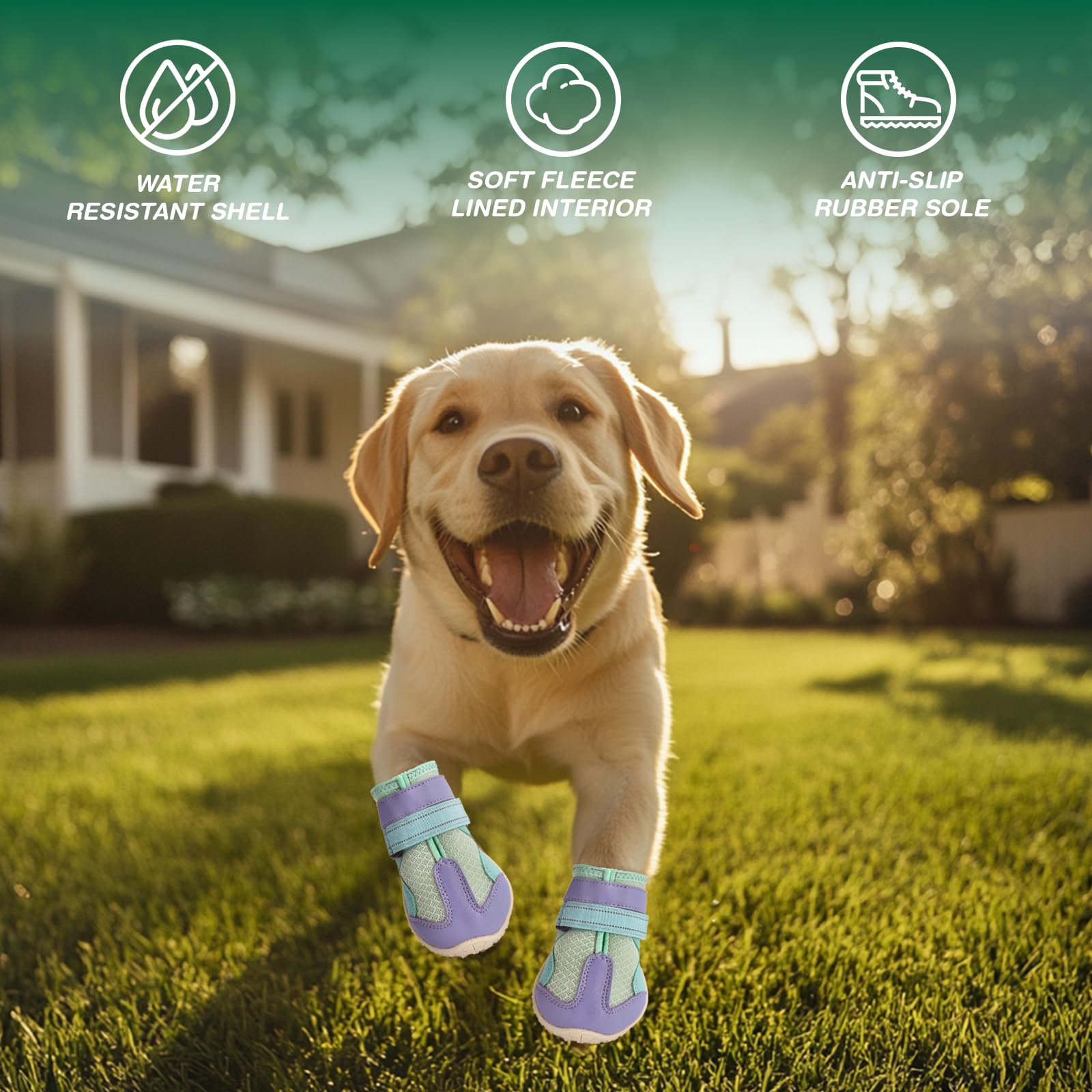 Aokown Dog Shoes for Small Dogs, Medium Large Dog Boots for Winter Snow, Hot Pavement, Dog Booties & Paw Protectors,A1711