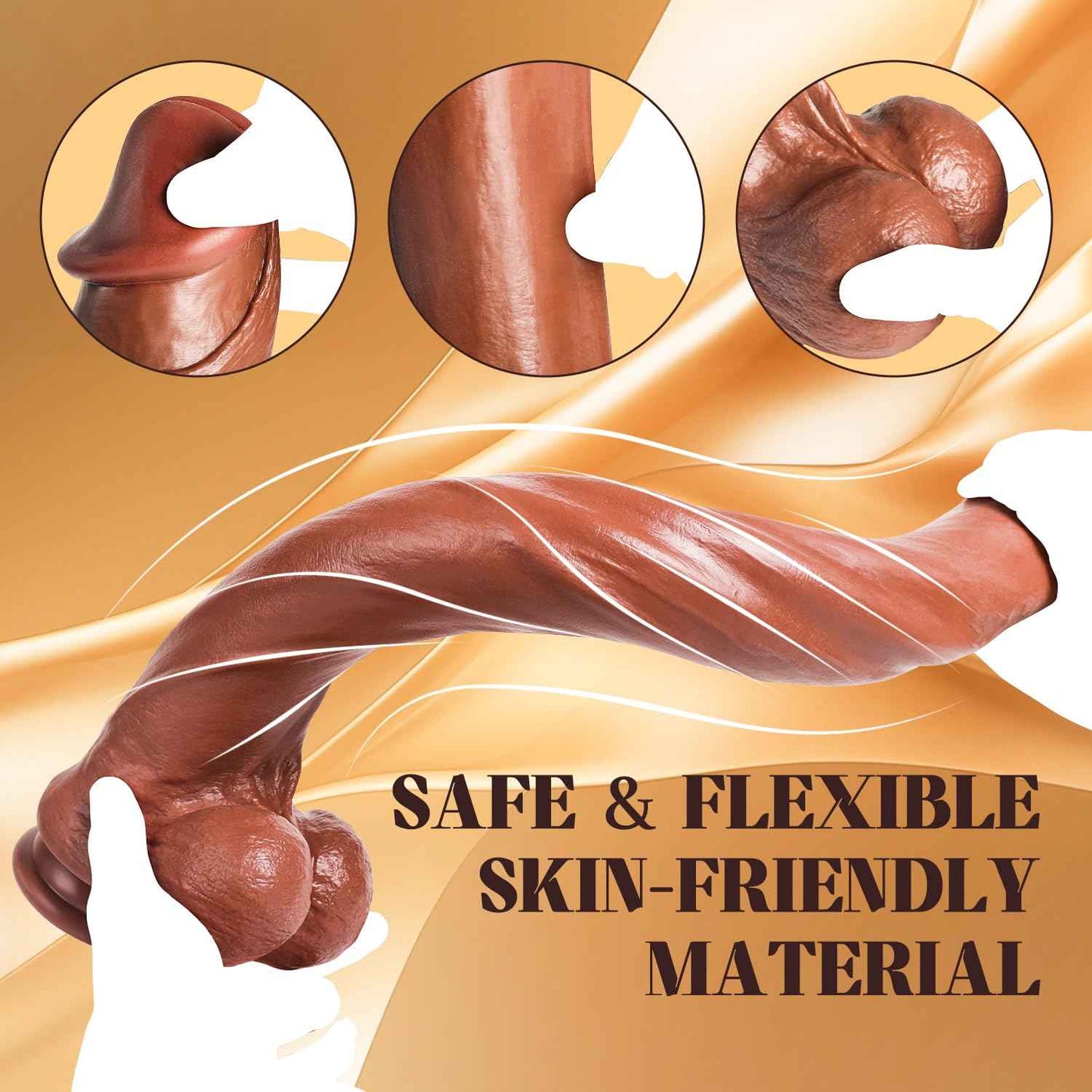 22.64 Inch Super Long Huge Giant Dildos for Deepest Sex,Realistic Big Thick Anal Dildo with Small Glans,Soft Flexible Strap on Dildo with Strong Suction Cup Large Dildo Sex Toy for Women Men Gay