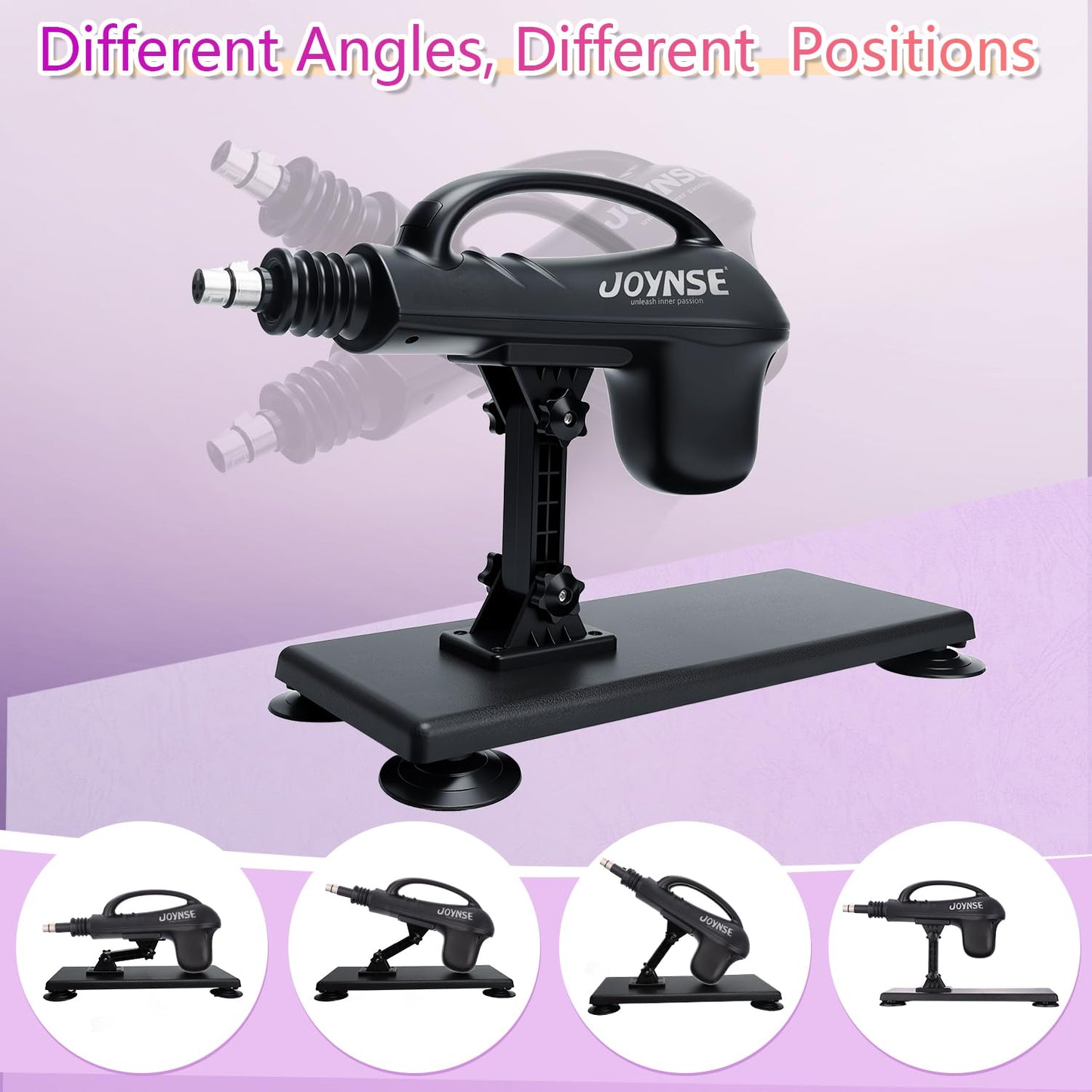 Sex Machine Joynse Fuck Machine, Automatic Thrusting Dildo Machine with 3XLR Connector, 7 Attachments Including Realistic Dildo, Love Machine Adult Sex Toys for Women & Men