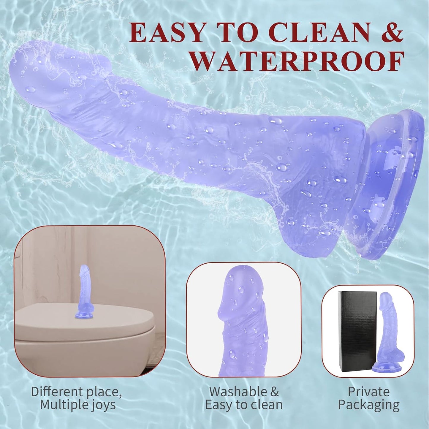 LYLUGHT 7 Inch Realistic Dildo with Strong Suction Cup