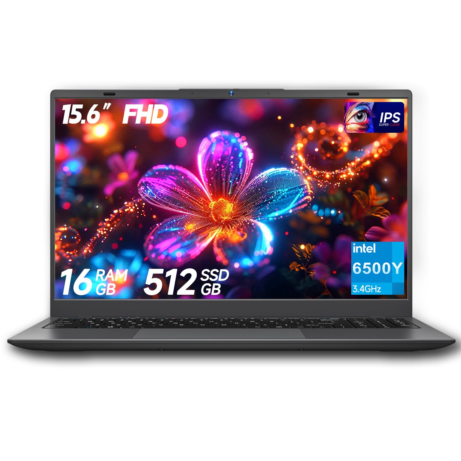 BLUEING 15.6" Laptop Computer, Laptop with Gold 6500Y (Up to 3.4GHz), 1080P FHD IPS Display, Laptops