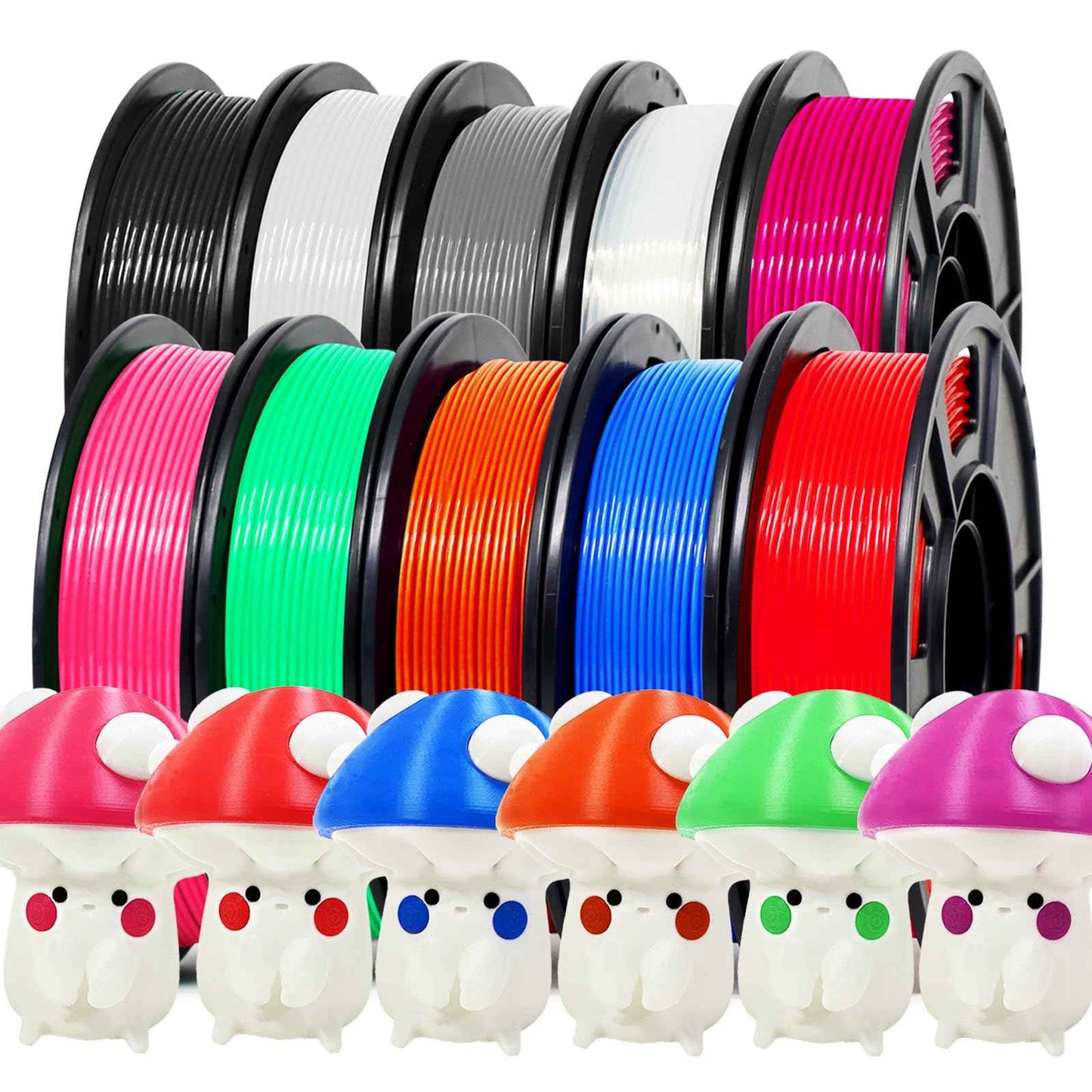 RepRapper PLA Filament Glow Dual PLA Filament 1KG for FDM 3D Printer