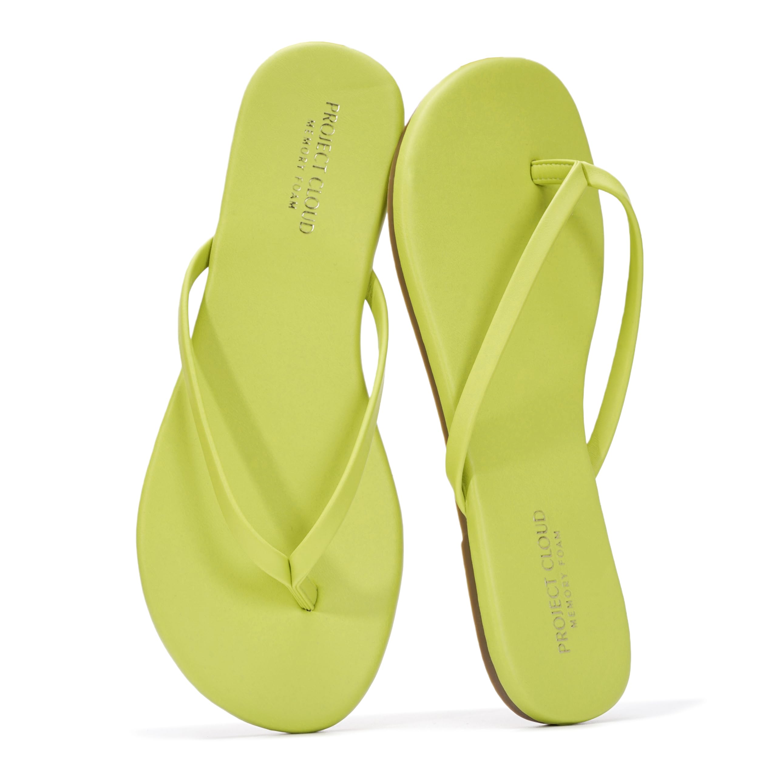 Project Cloud Flip Flops for Women Footwear- Lightweight and Memory Foam Insole Sandals for Women 2026 - Durable Non-Slip Beach Essentials Flats for Women Sandals (Foundations)