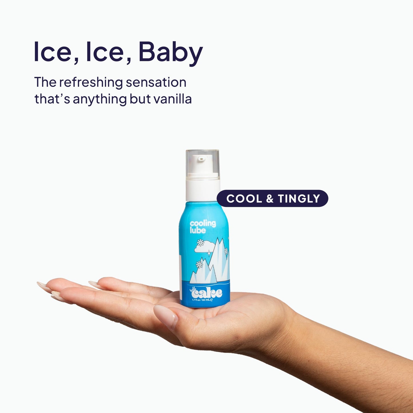 Hello Cake Warming & Cooling Personal Lubricant - Water-Based Sensations Lube for a Tingling & Steamy Experience - Condom Compatible Lubricant for Men, Women, & Couples, 1.7 fl oz