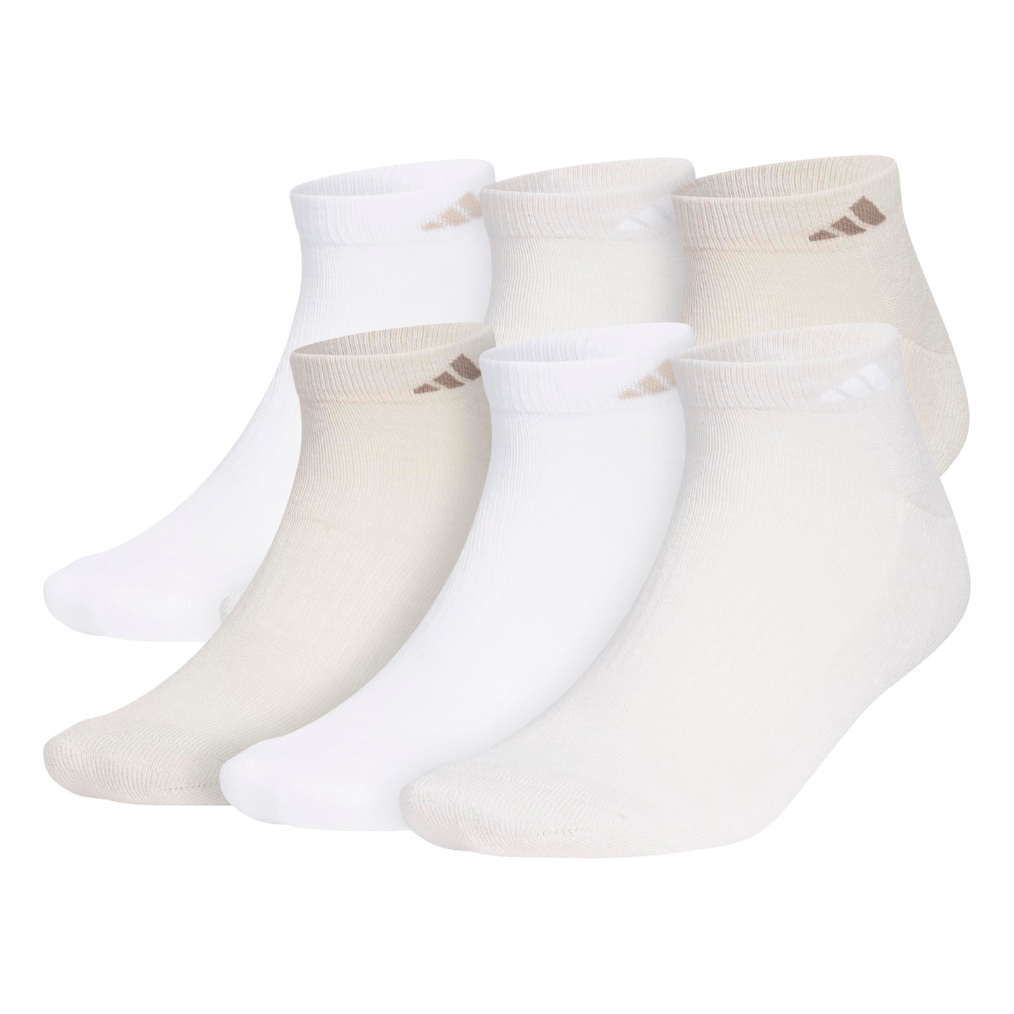 adidas Men's Athletic Cushioned Low Cut Ankle Socks (6 Pairs) Durable & Comfortable