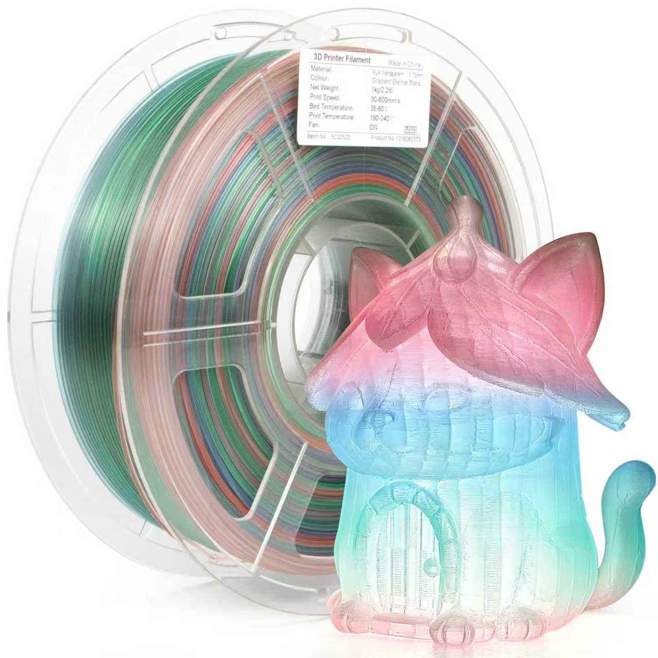 iSANMATE's 3D Printer Filament, PLA Filament 1.75 mm Dimensional Accuracy +/- 0.02 mm, 1 KG Spool
