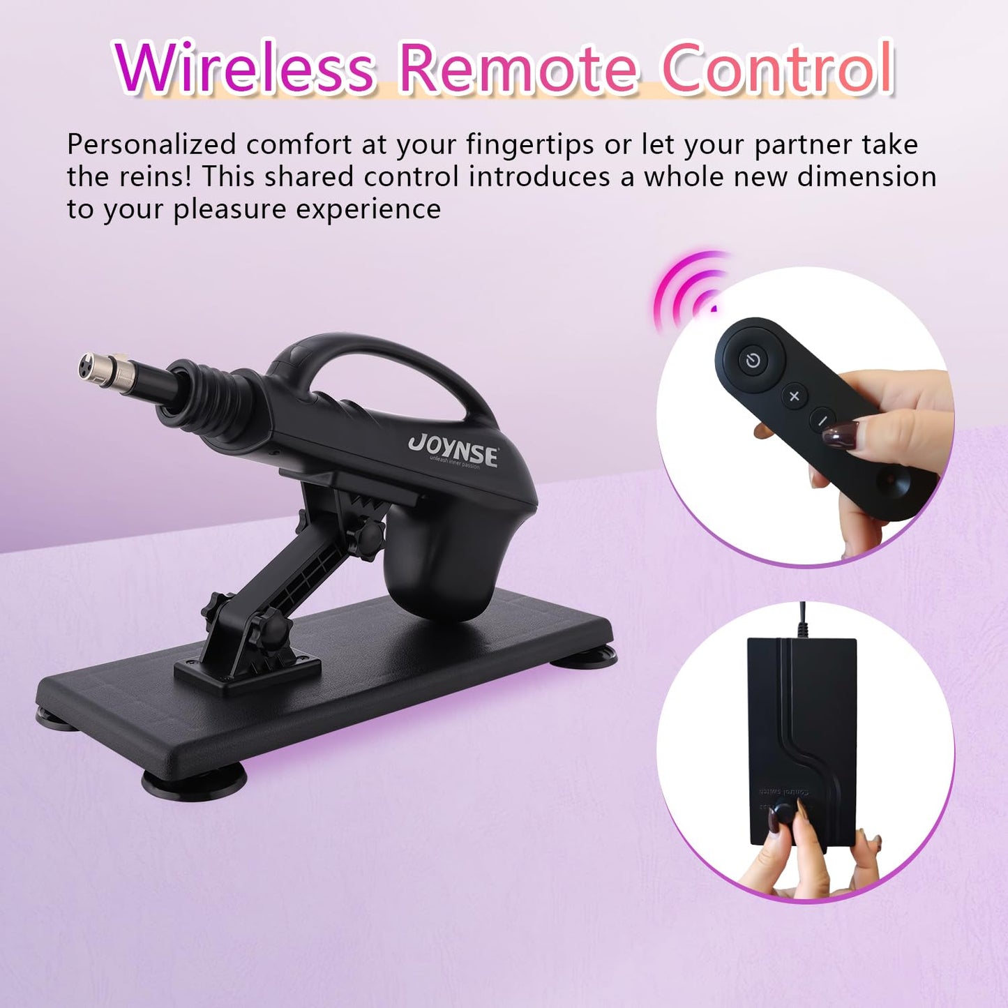 Sex Machine Joynse Fuck Machine, Automatic Thrusting Dildo Machine with 3XLR Connector, 7 Attachments Including Realistic Dildo, Love Machine Adult Sex Toys for Women & Men