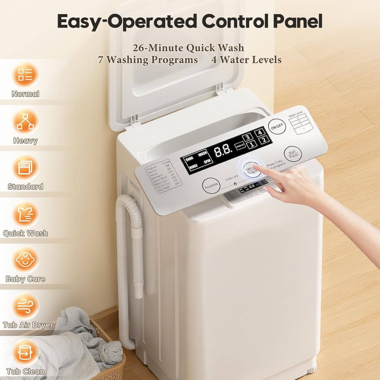 Auertech Portable Washer and Dryer Combo Set