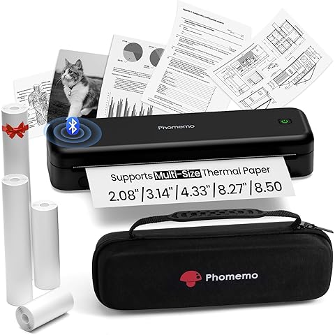Gloryang Wireless Tattoo Transfer Stencil Printer Portable Thermal Machine Black
