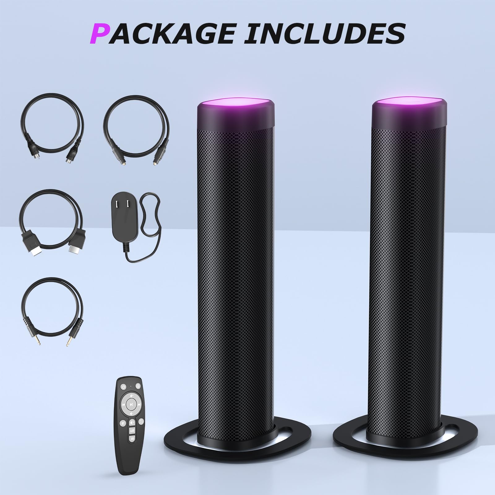 FHNFHN Sound bar for Smart TV,Detachable Soundbar
