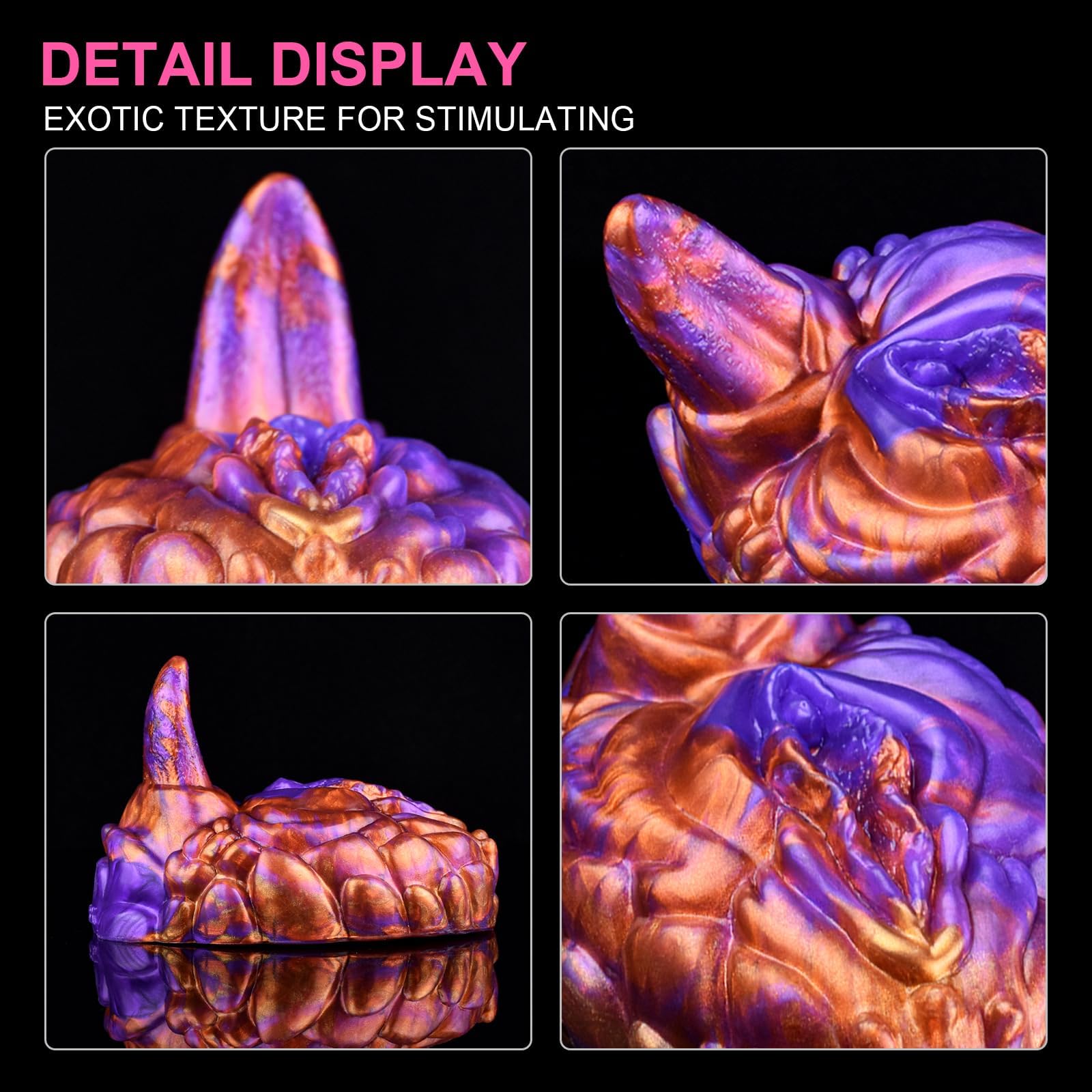 Female Masturbation Vibrator for Lesbian, Very Soft and Stretchable, with Multiple Vibration Modes Remote Control Silicone Clitoris Vibrator Adult Sex Toy