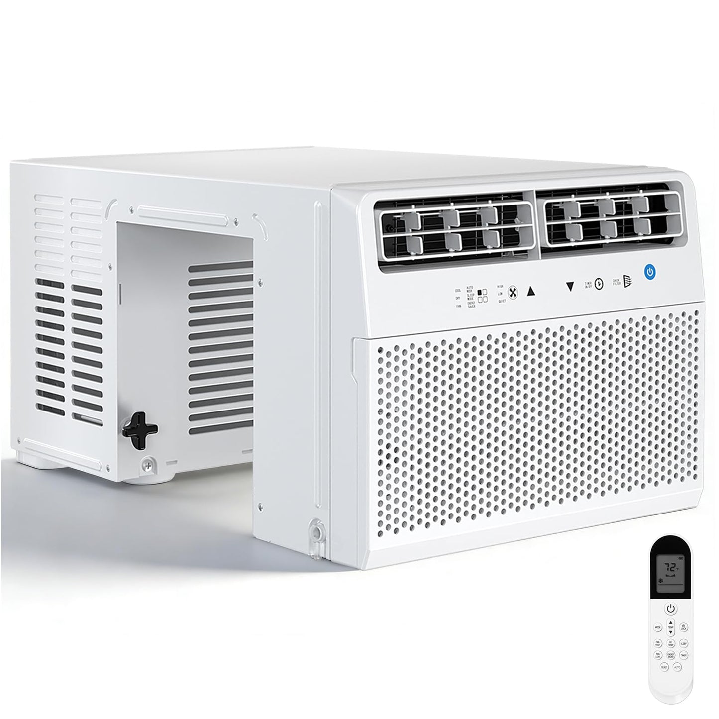 U-Shaped Window Air Conditioner, Window AC Unit for Bedroom/Living Room, Saddle AC Unit with Full Window View, Quiet & Energy Saving, Installation Kit Included