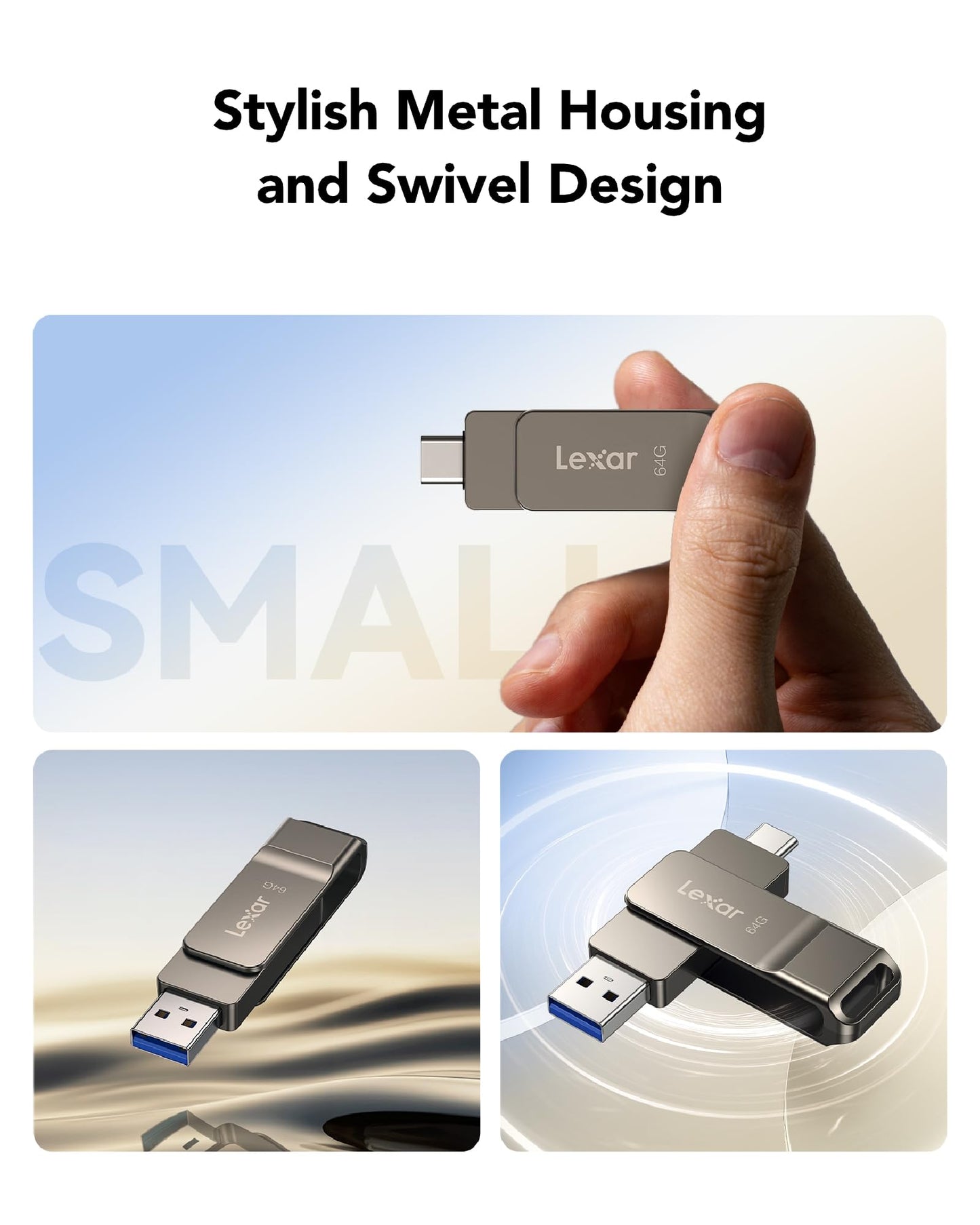 Lexar D40E Dual Drive USB 3.2 Gen 1 Type-C™ Jump Drive
