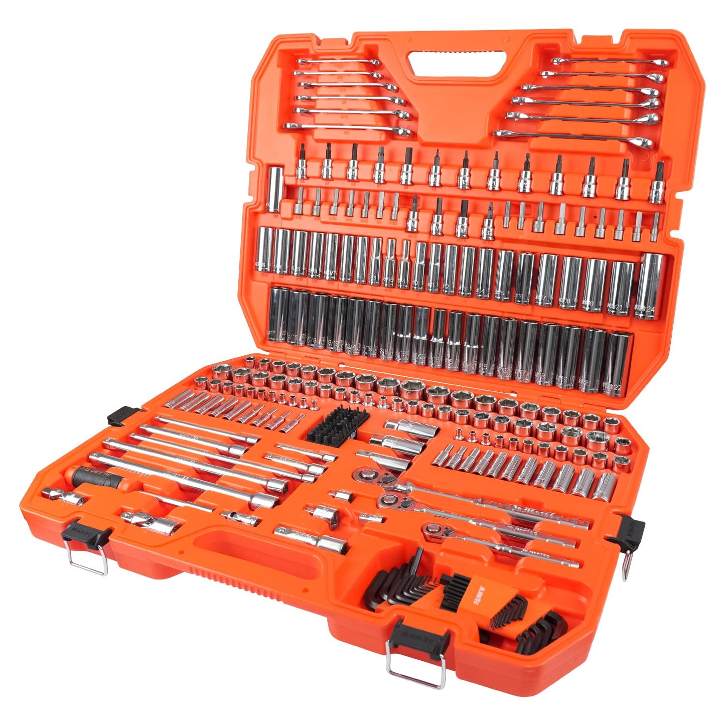 JU JIAN TEC 86-Piece Mechanics Tool Set, 201-Piece Mechanics Tools Set, 264-Piece Mechanics Socket Set