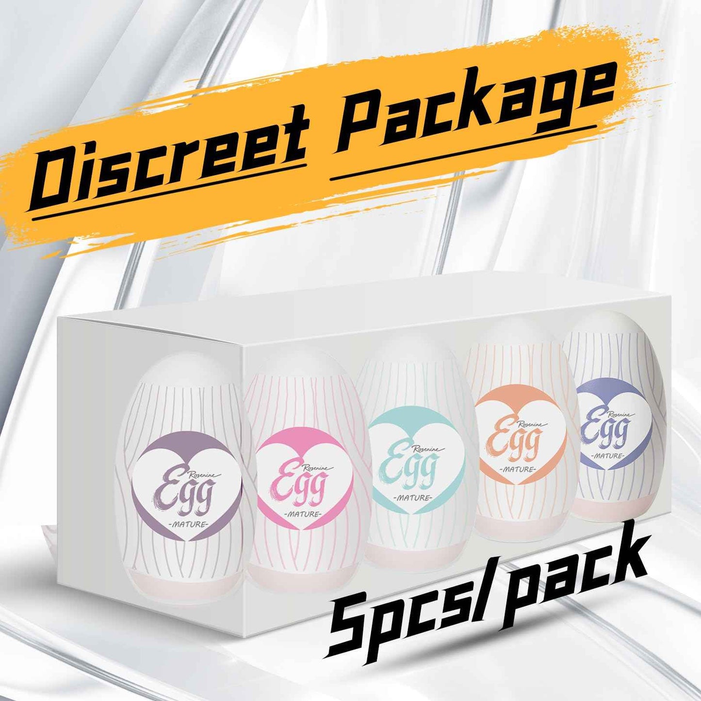 Ultra-Stretchy Male Masturbators Egg,Handheld Male Masturbators Cup with Softer Wrapped, Realistic Pocket Pussy Stroker with Strong Suctions, Adult Sex Toy for Men Masturbation with 3D Lifelike Vagina