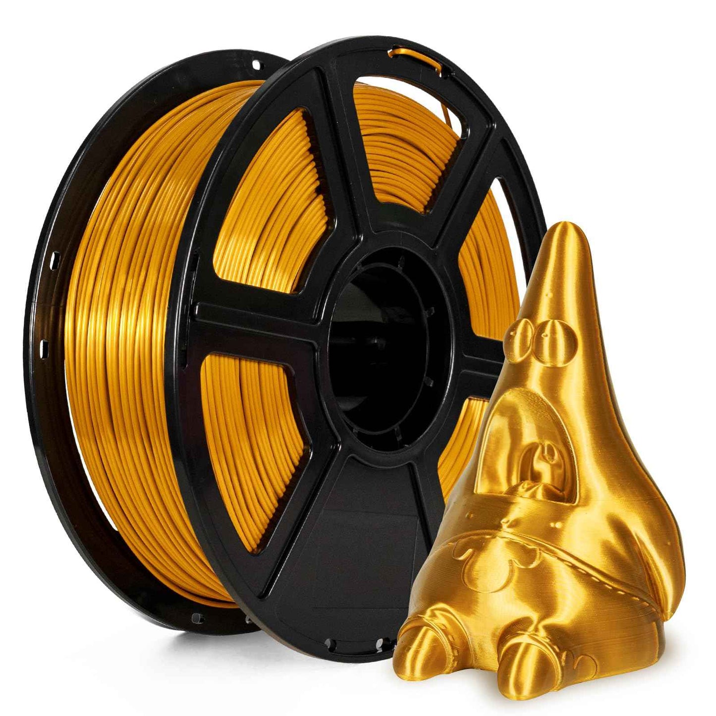 FLASHFORGE Silk PLA Filament 1.75mm, 3D Printer Filament 1kg (2.2lbs) Spool, Smooth and Silky Texture 3D Printing Filament, Dimensional Accuracy +/- 0.02mm