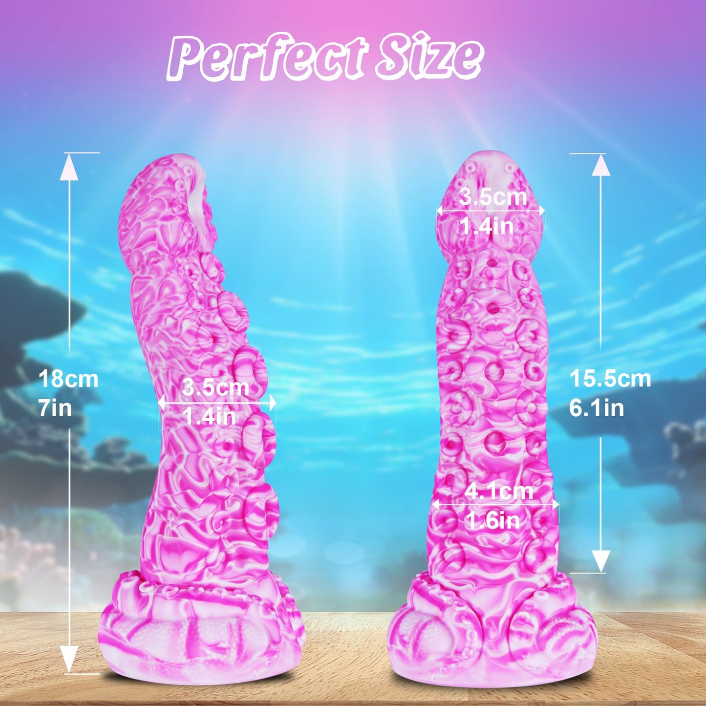 7" Beginner Small Monster Tentacle Dildo with Suction Cup,
