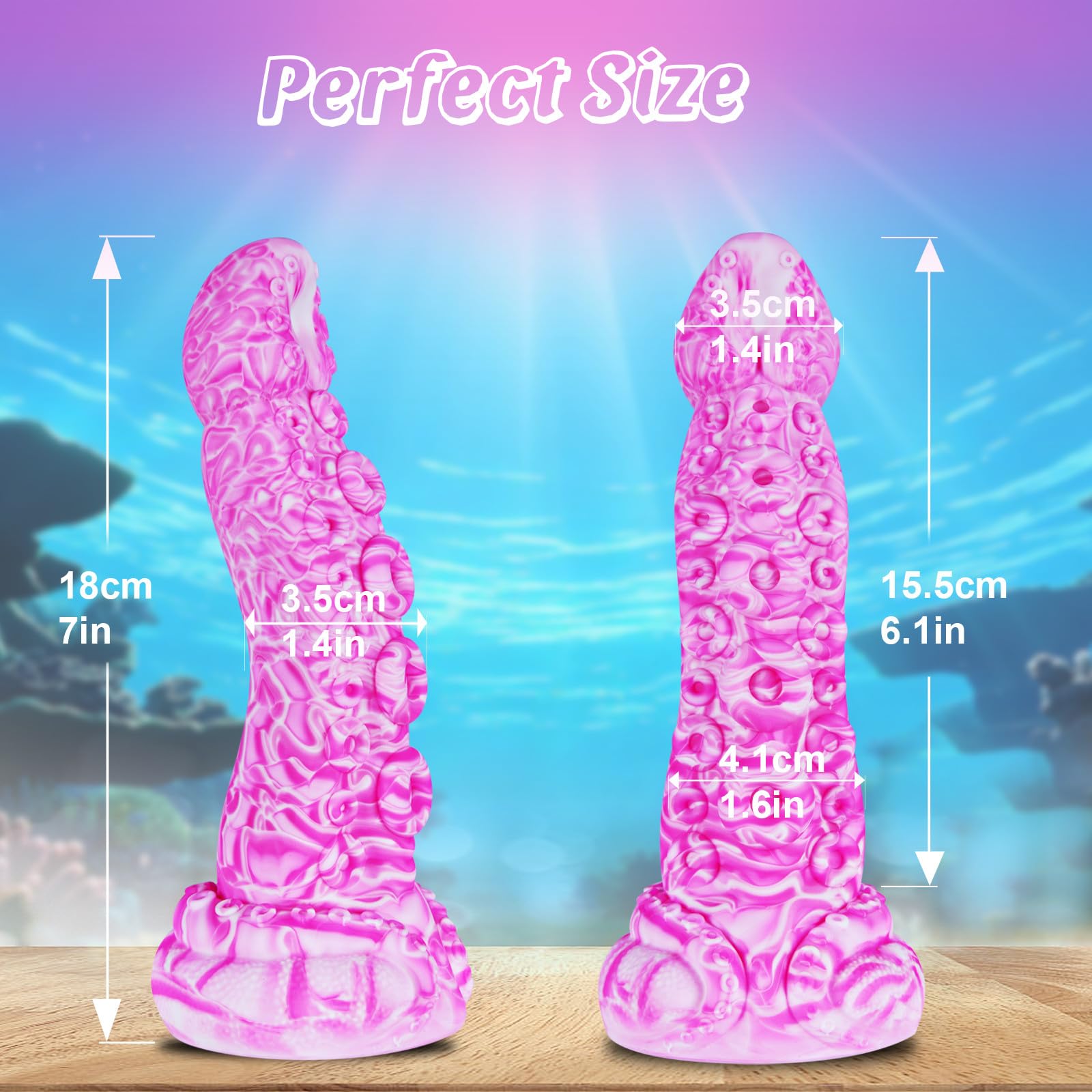 7" Beginner Small Monster Tentacle Dildo with Suction Cup,