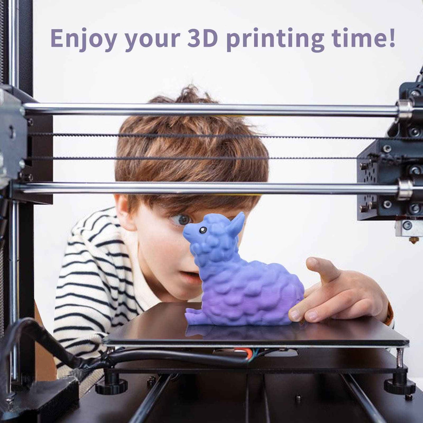 iSANMATE's 3D Printer Filament, PLA Filament 1.75 mm Dimensional Accuracy +/- 0.02 mm, 1 KG Spool