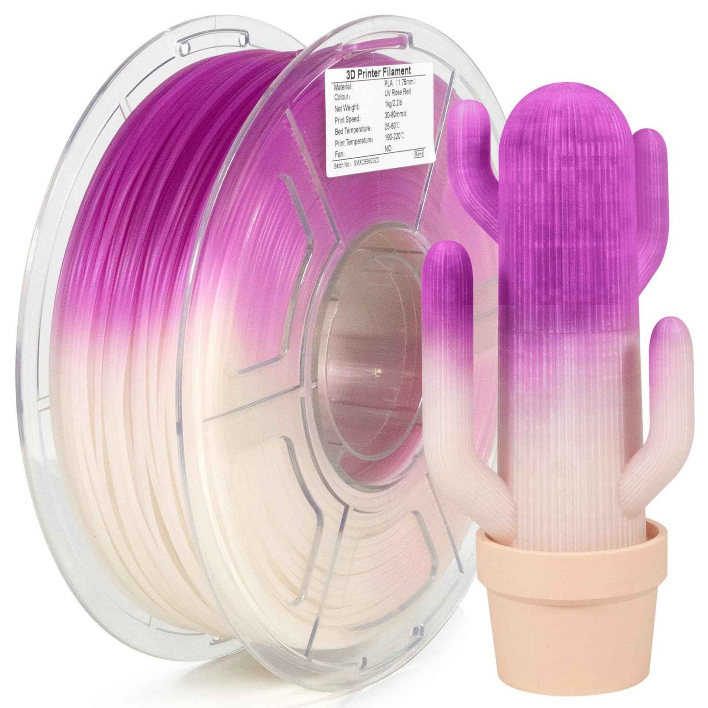 iSANMATE's 3D Printer Filament, PLA Filament 1.75 mm Dimensional Accuracy +/- 0.02 mm, 1 KG Spool