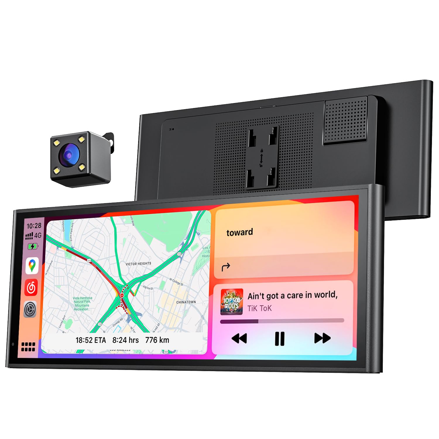 9.26" Wireless Portable Car Play Screen for Apple CarPlay & Android Auto, OTA Updates, Backup Camera, Mirror Link, 5.0 Bluetooth, Voice Control, GPS Navigation, FM