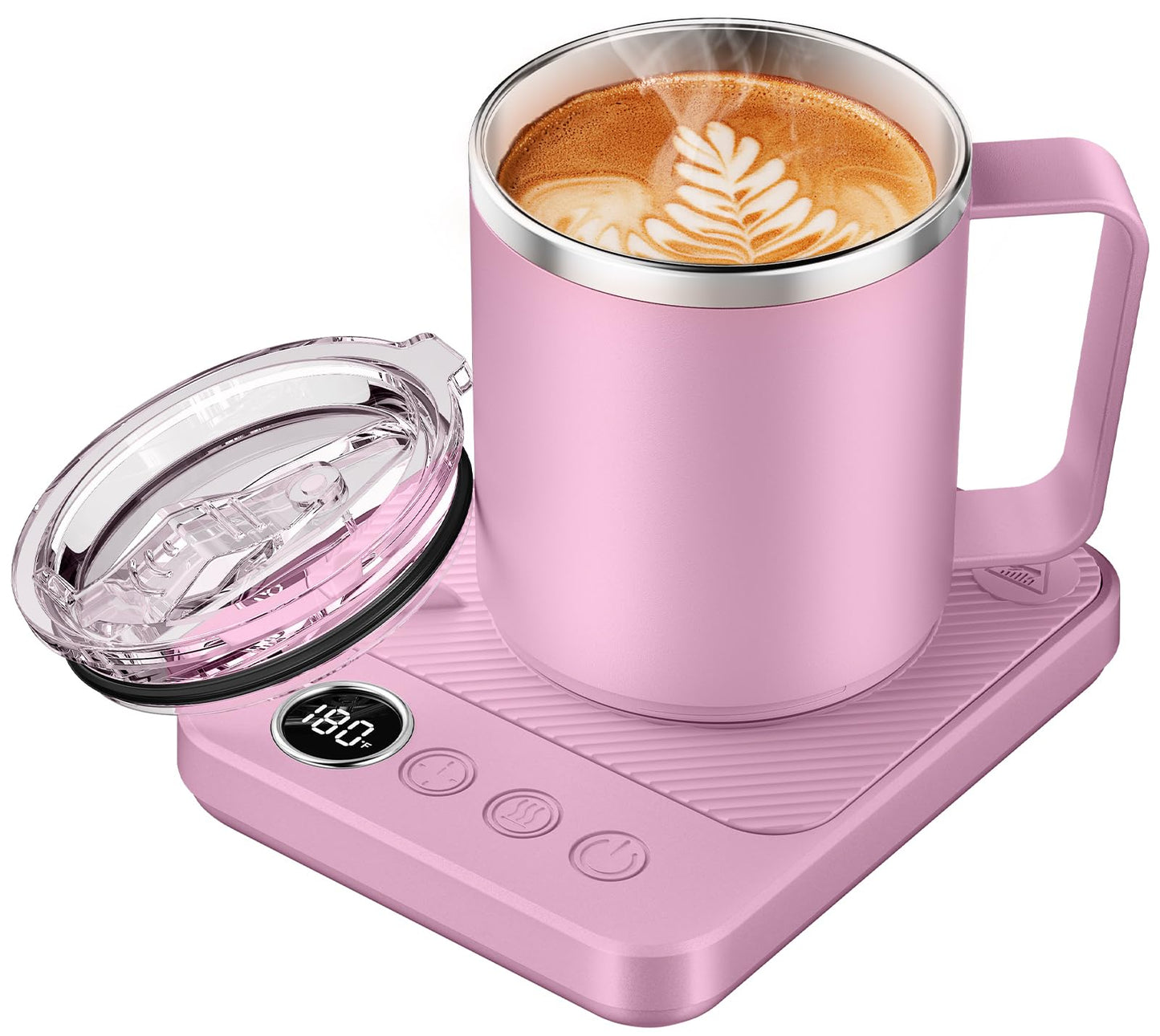 Felibeaco Coffee Mug Warmer & Mug Set for Desk, Smart Coffee Cup Warmer with 16oz Heated Mug, Coffee Heater with Auto Shut Off for Office/Home, Coffee Gifts for Men & Women, for mom