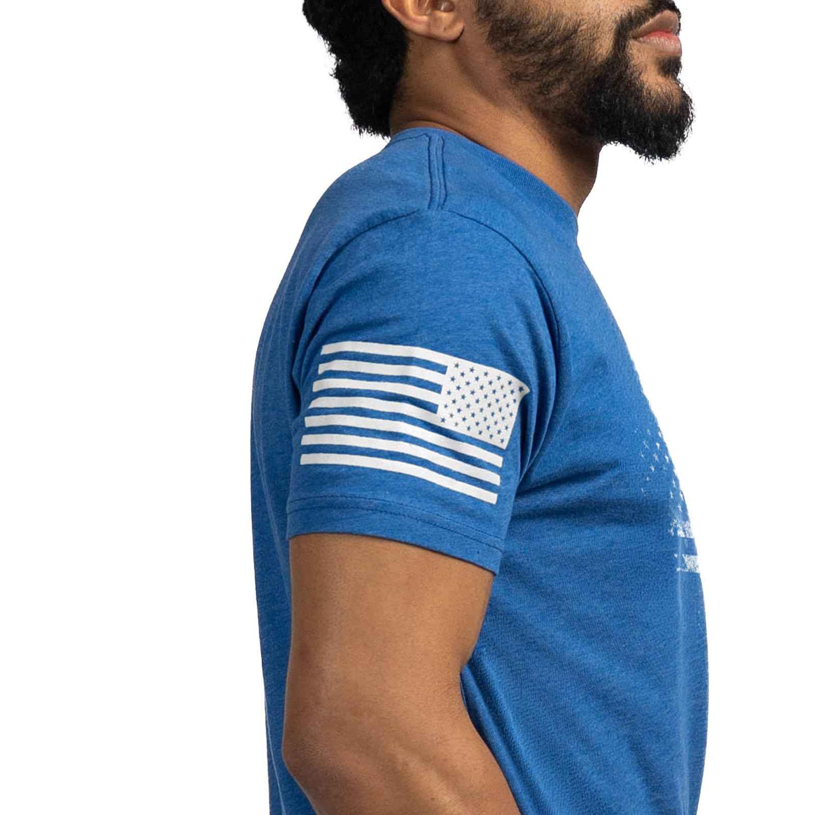 Grunt Style American Acid - USA Flag Graphic Tee, Patriotic Shirt - Men's Short Sleeve T-Shirt
