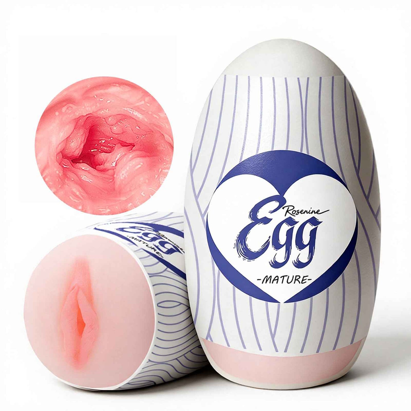 Ultra-Stretchy Male Masturbators Egg,Handheld Male Masturbators Cup with Softer Wrapped, Realistic Pocket Pussy Stroker with Strong Suctions, Adult Sex Toy for Men Masturbation with 3D Lifelike Vagina