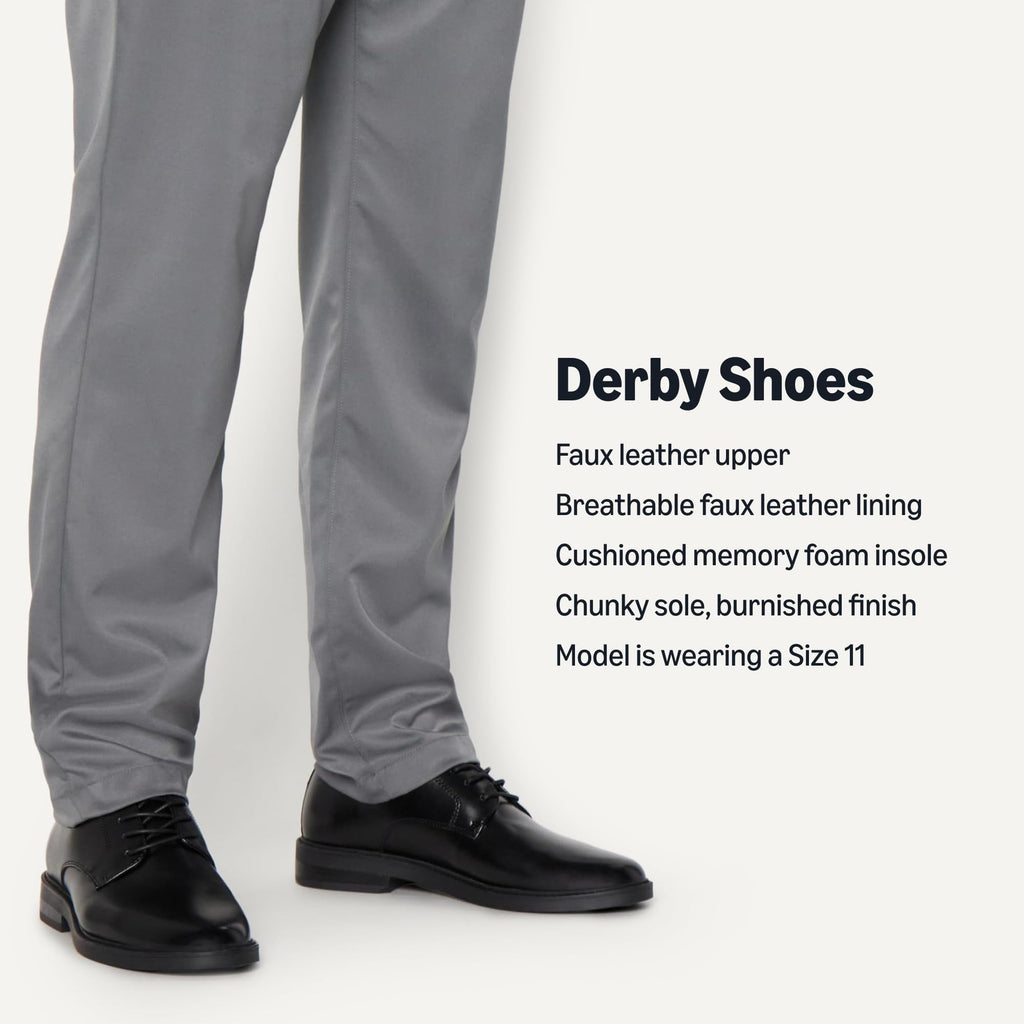 Amazon Essentials Men's Round Toe Derby Dress Shoes