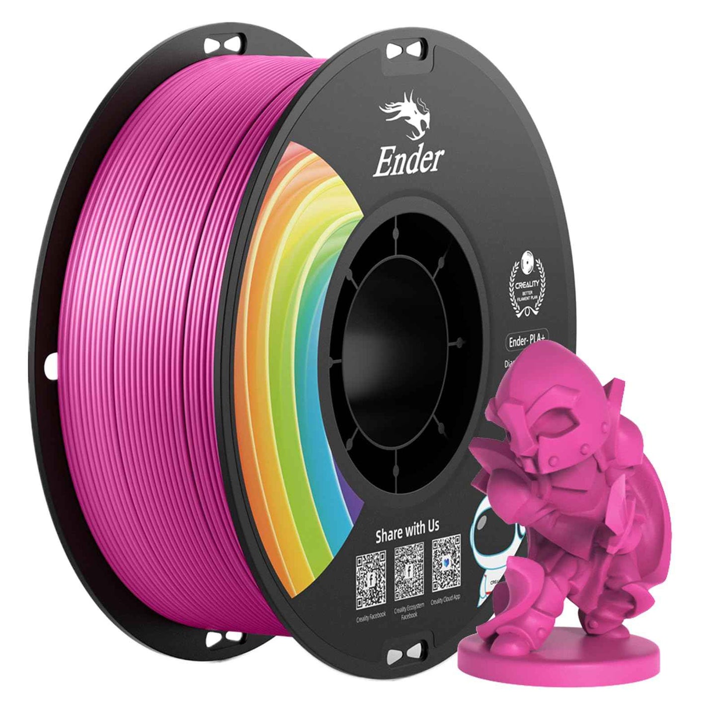 Creality 3D Printer Filament, PLA Plus Filament 1.75mm Apple Green