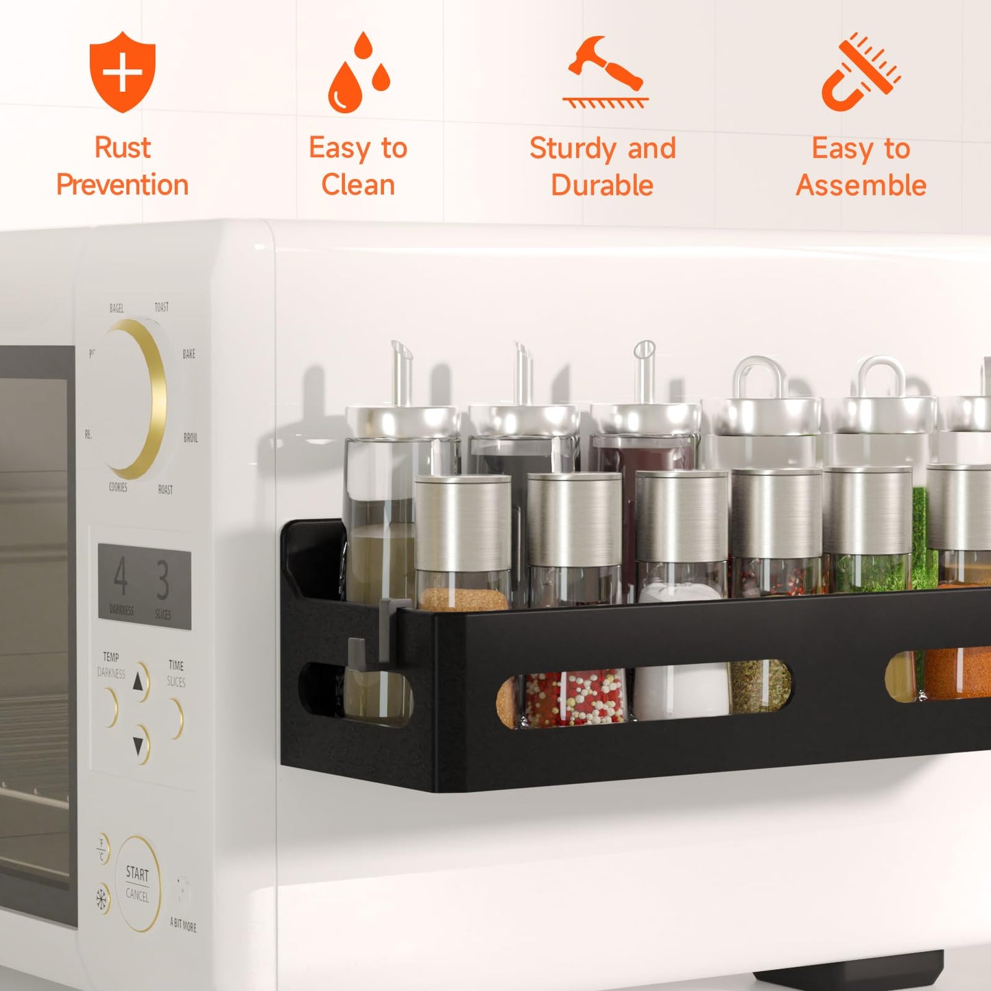 Sevenblue magnetic spice rack
