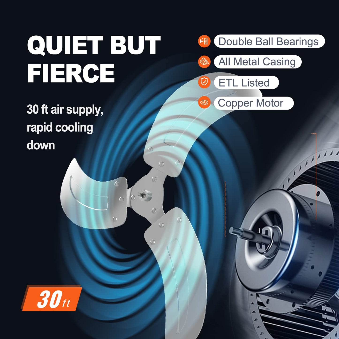 VEVOR Industrial Wall Mount Fan