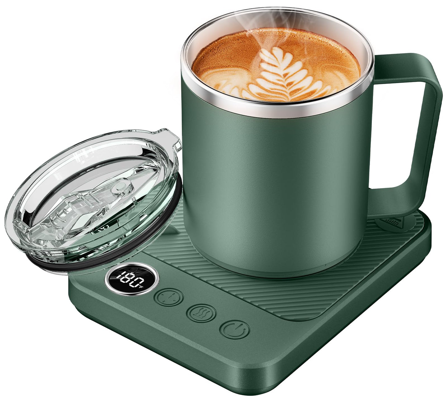 Felibeaco Coffee Mug Warmer & Mug Set for Desk, Smart Coffee Cup Warmer with 16oz Heated Mug, Coffee Heater with Auto Shut Off for Office/Home, Coffee Gifts for Men & Women, for mom