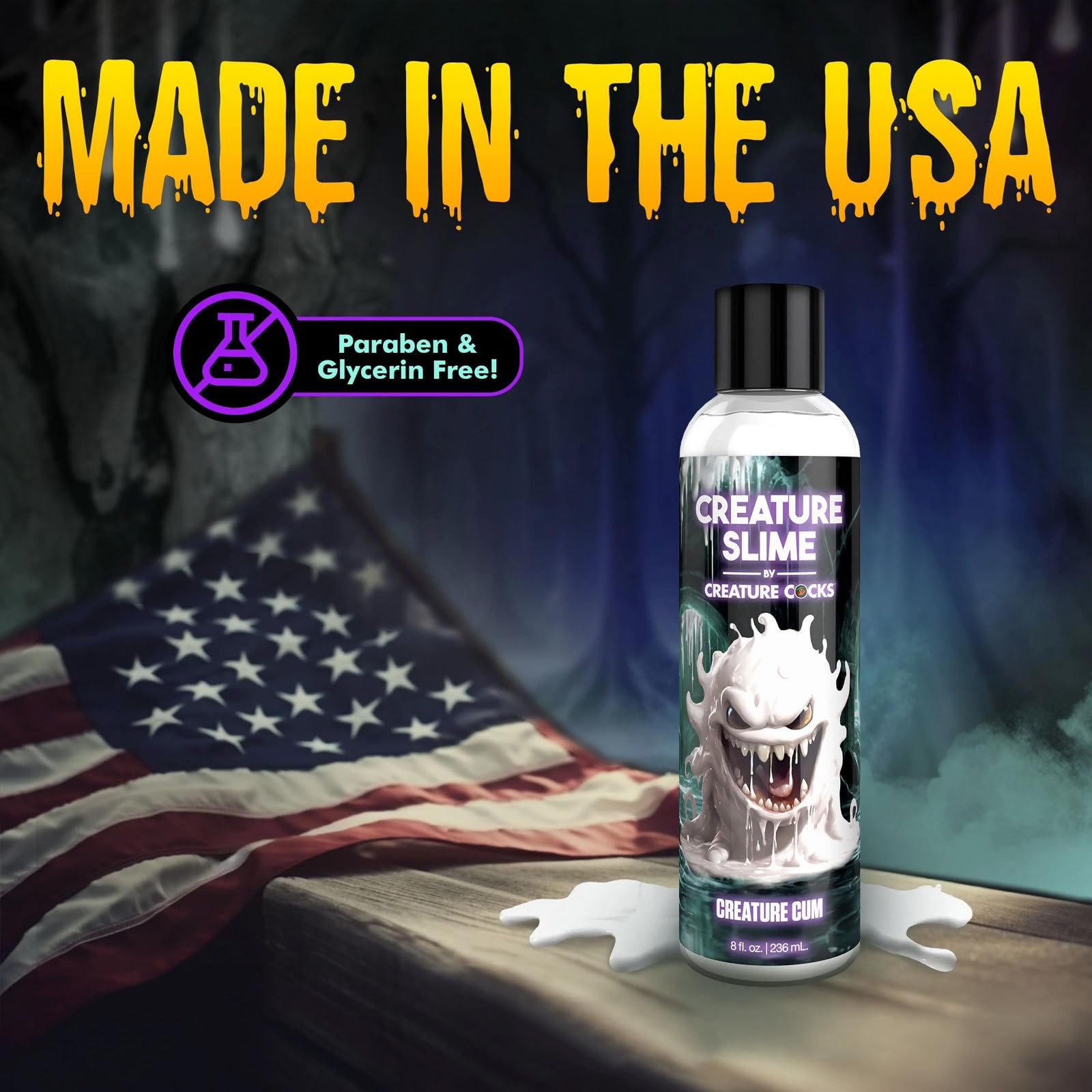 Fantasy White Thick Lube - Fake Horse Gooey Cum for Squirting Dildo, Sex Toy for Woman Men Roleplay Jizz Lubes, Couple Sex Toys Monster Dildos Cums Unique Jizz Lubricant - American Made