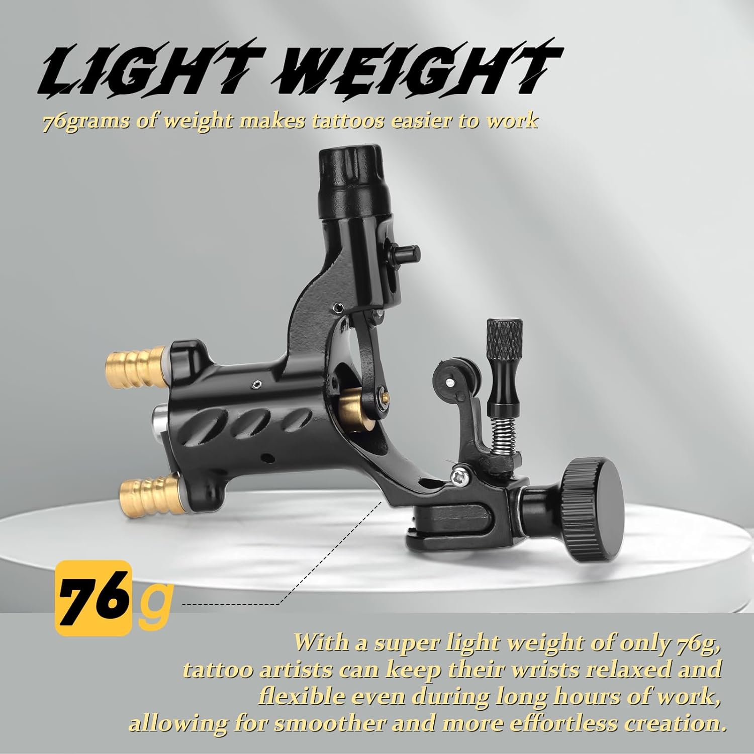 ATOMUS Rotary Tattoo Machine Kit with Power Supply and Needles for Exceptional Tattooing