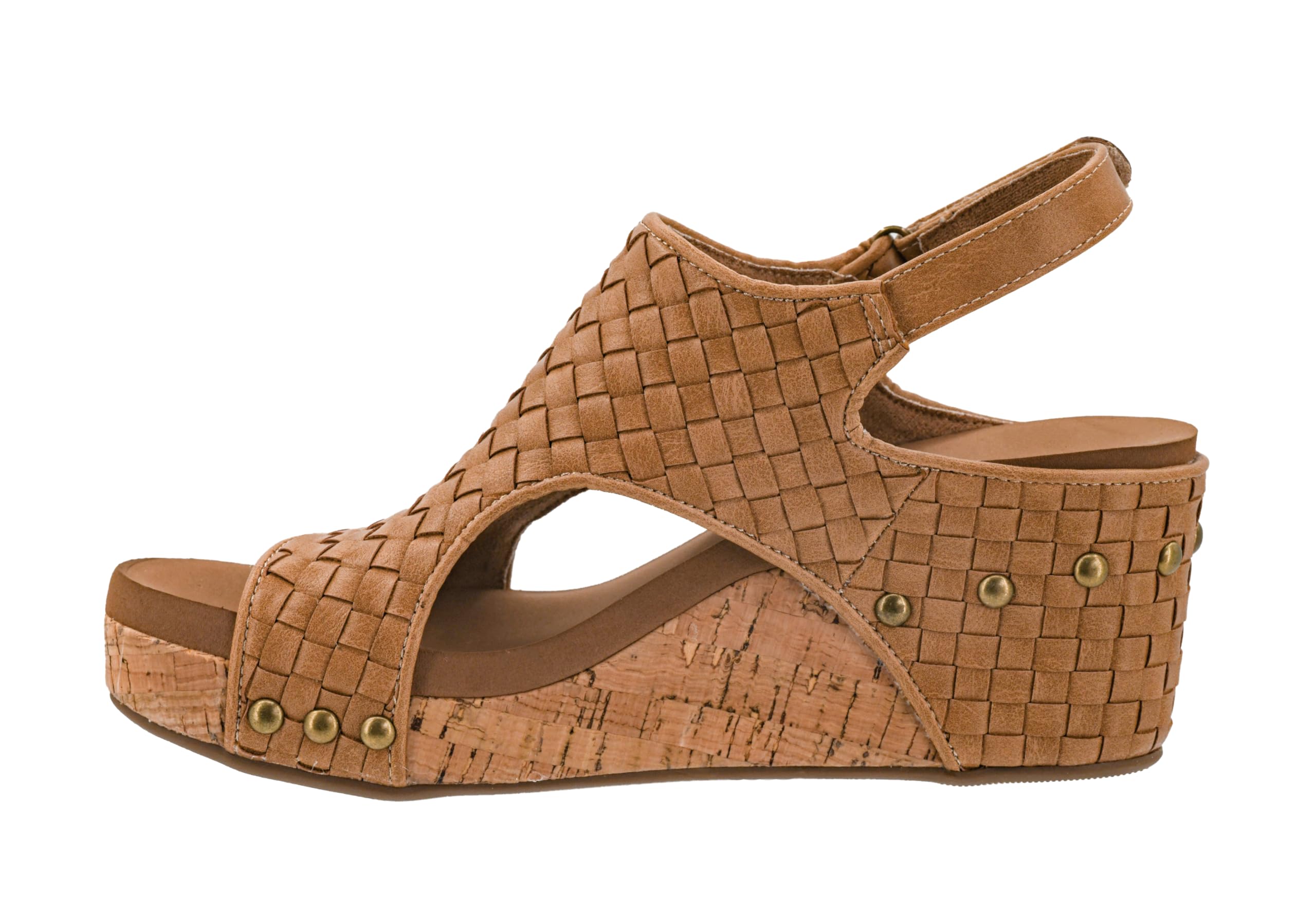 Corkys Footwear Womens Carley Wedges, Featuring Corkys EVA Foam Cushioned Insoles, A 2.5 Inch Heel, Lightweight For All Day Wear, And Hook And Loop Closure