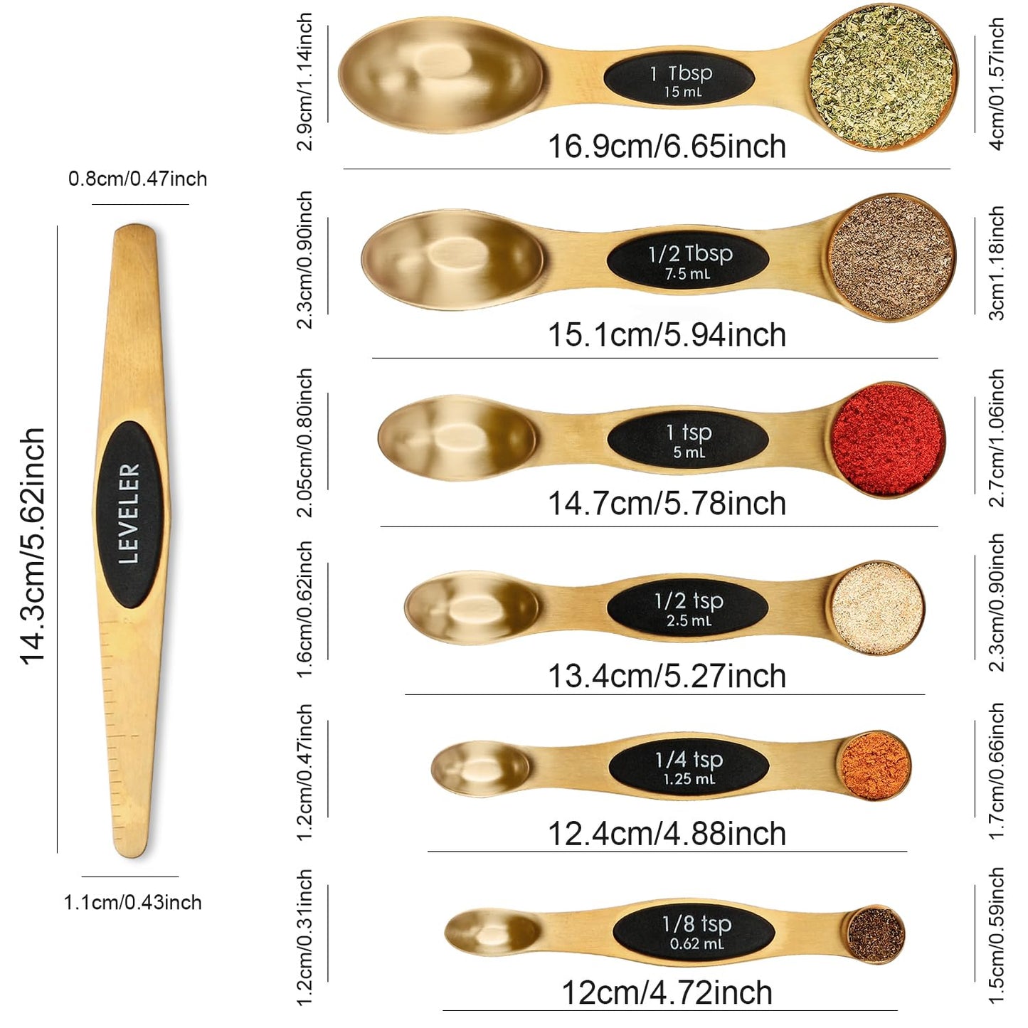 Magnetic Measuring Spoons