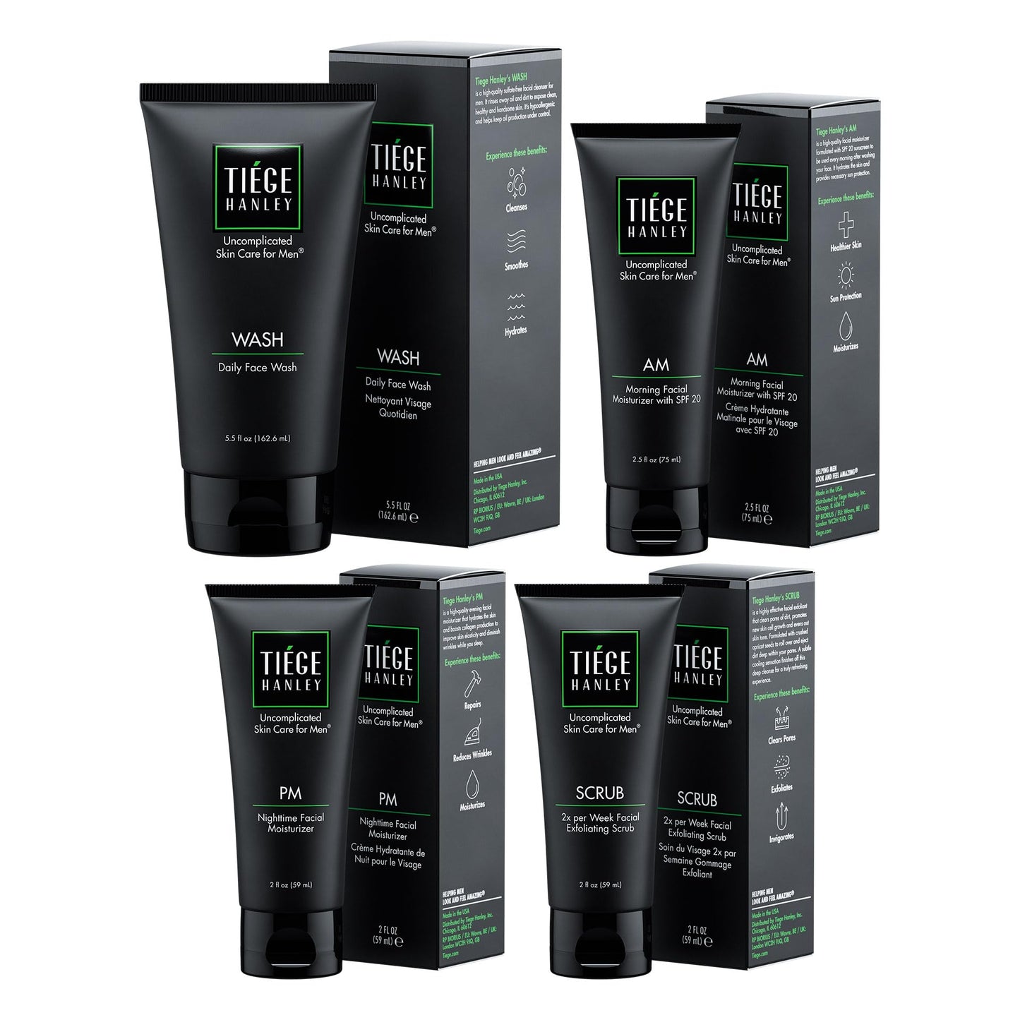 Tiege Hanley Men’s Skin Care Set 30 & 90 Days Routine