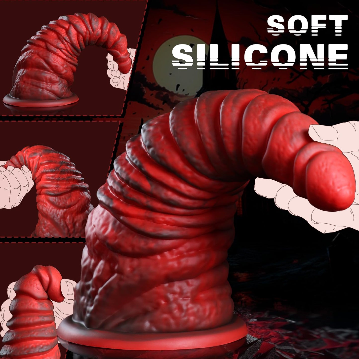 10.9'' Huge Butt Plug Massive Dildo for Anal Training, 4.3'' Diameter XXL Anal Cone Huge Anal Dildo with Suction Cup, Monster Dildos Large Anal Plug Sex Toys for Gay Female Masutbation