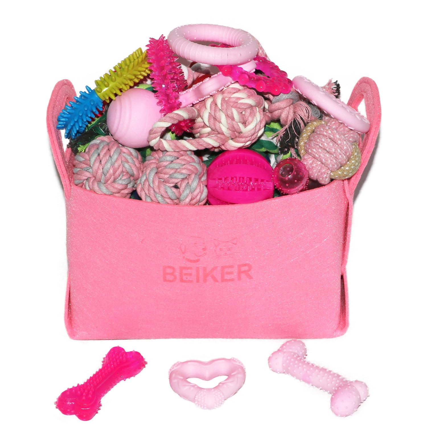 Beiker 20 Pack Dog Toys