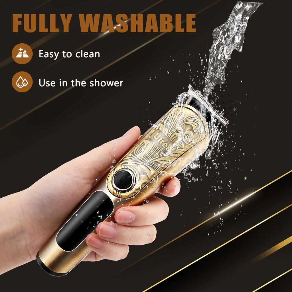 Ufree Waterproof Beard Trimmer - Professional Hair Clippers for Men, Electric Razor Shavers - Mustache, Body, Face, Nose, Beard Grooming Kit - Gifts