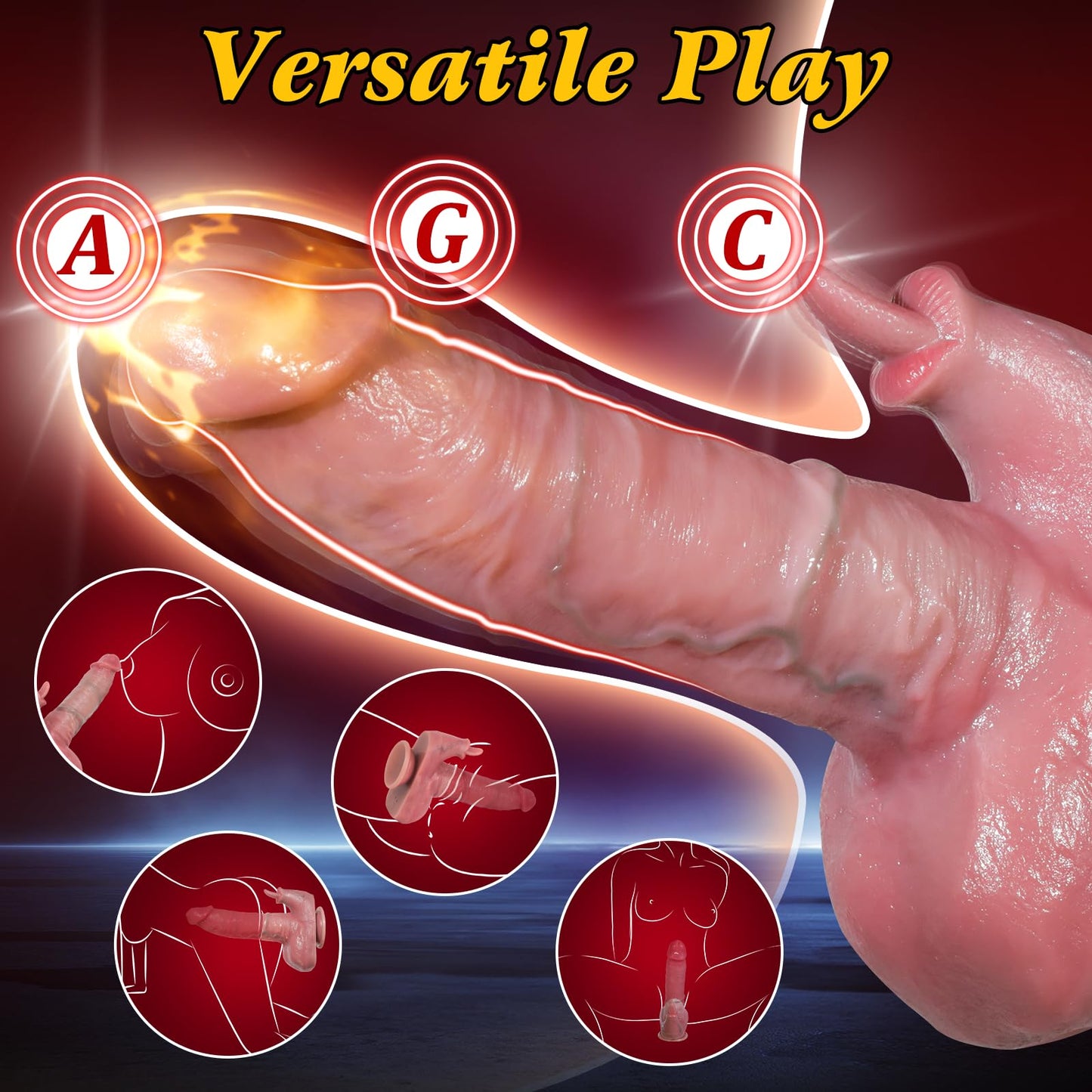 Sex Toy Thrusting Dildo Rabbit Vibrator