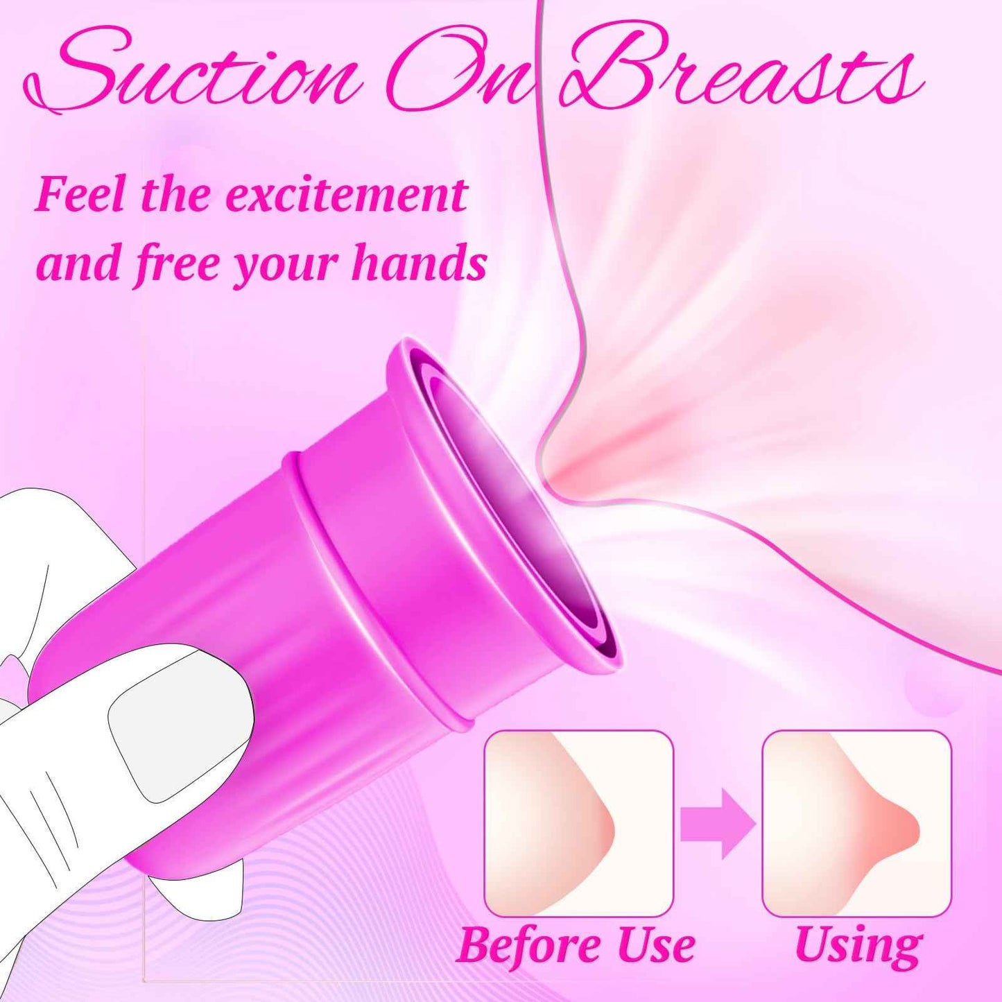 Beginner Nipple Sucker Set – Silicone Mini Nipple Sucking Clamps for Women’s Adult Pleasure in Purple